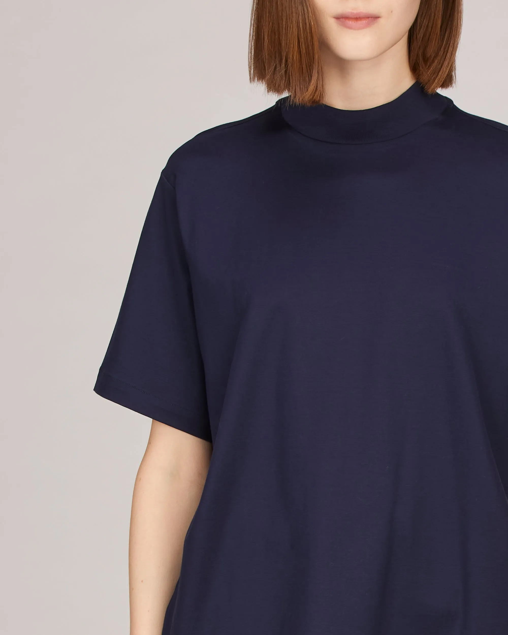 Devin Mock Neck Tunic T-Shirt