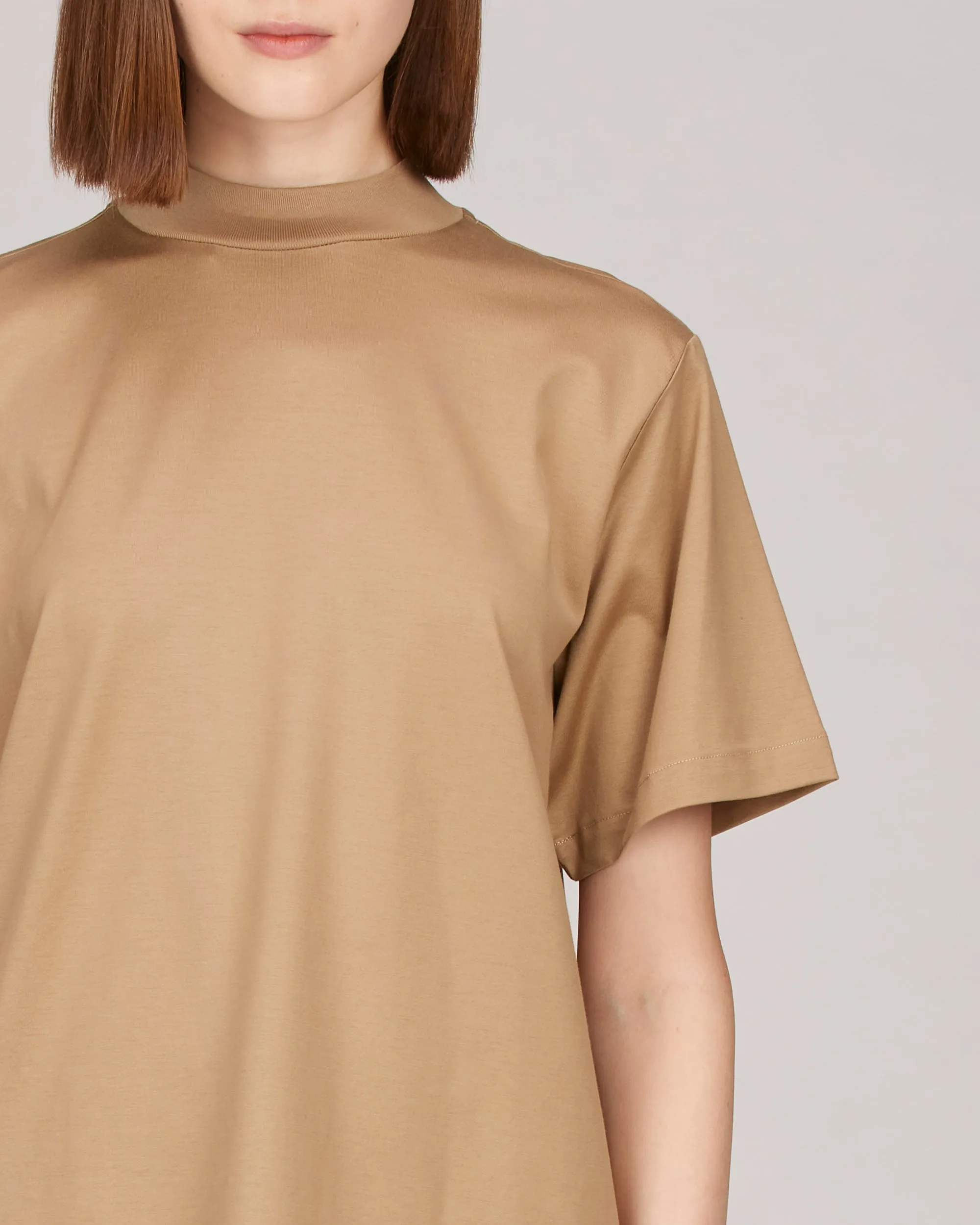 Devin Mock Neck Tunic T-Shirt