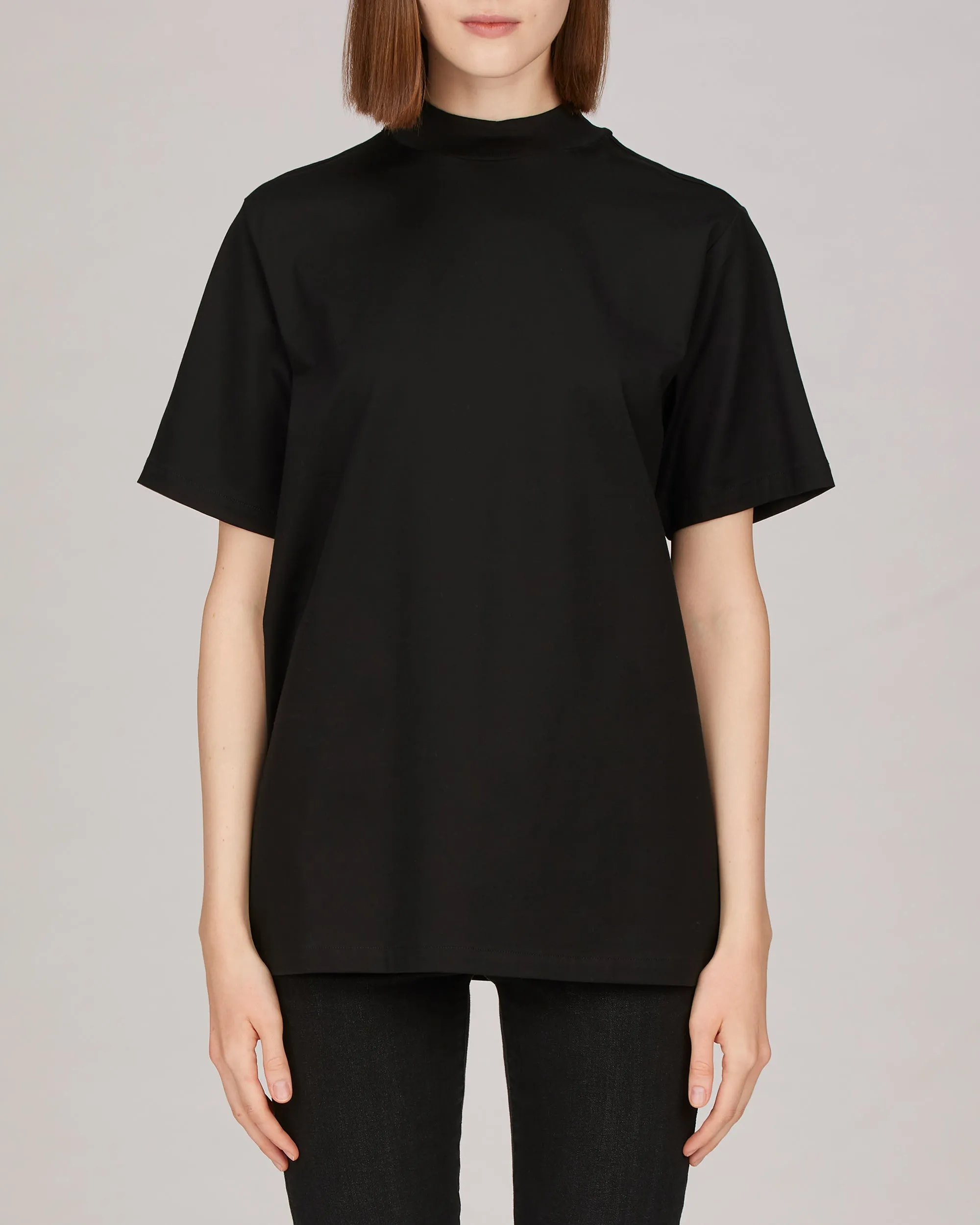 Devin Mock Neck Tunic T-Shirt