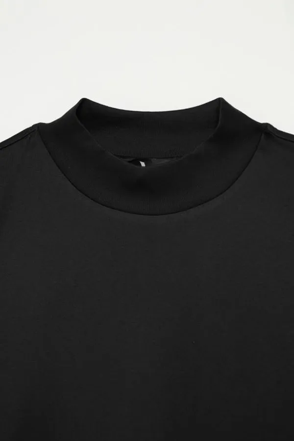 Devin Mock Neck Tunic T-Shirt