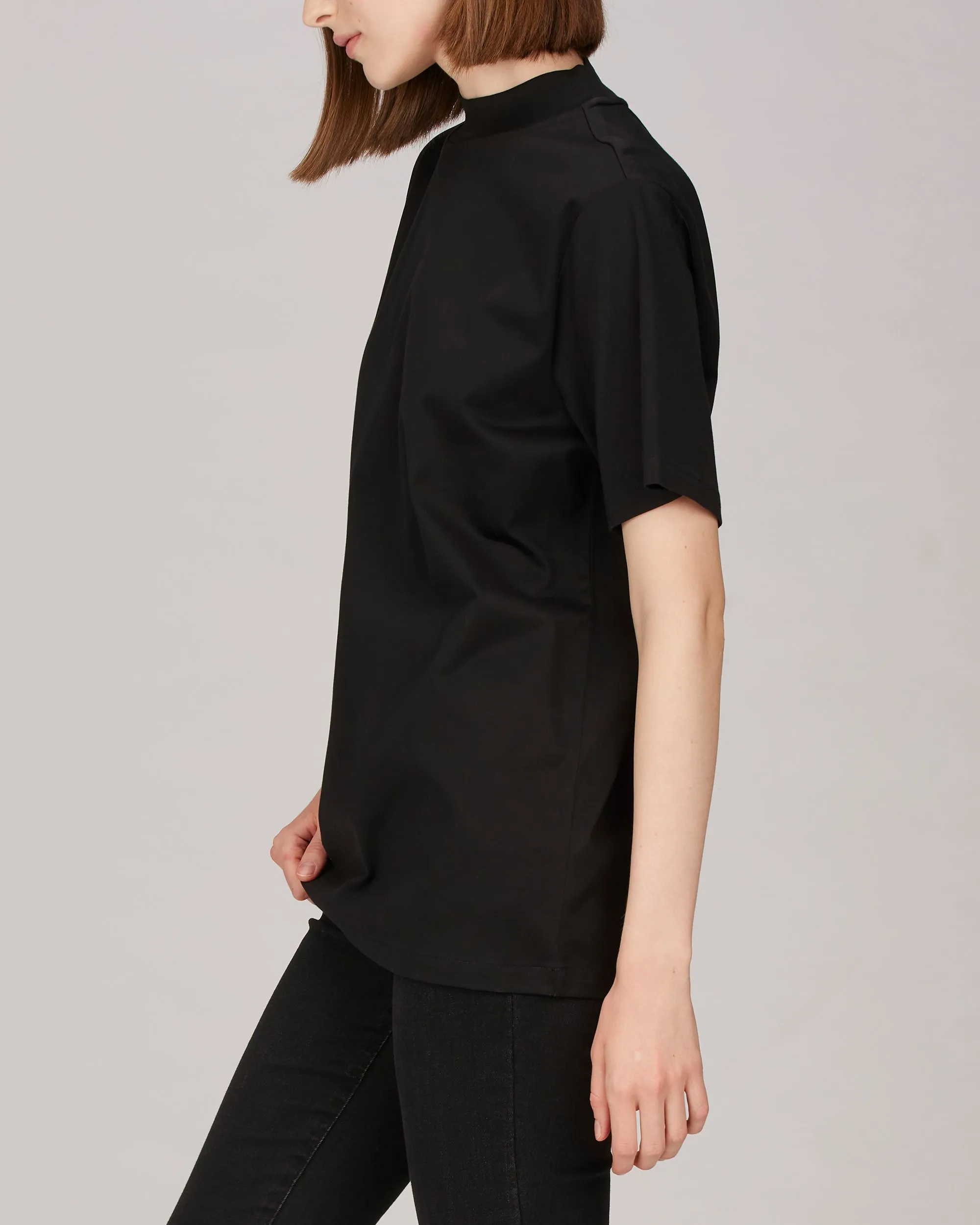 Devin Mock Neck Tunic T-Shirt