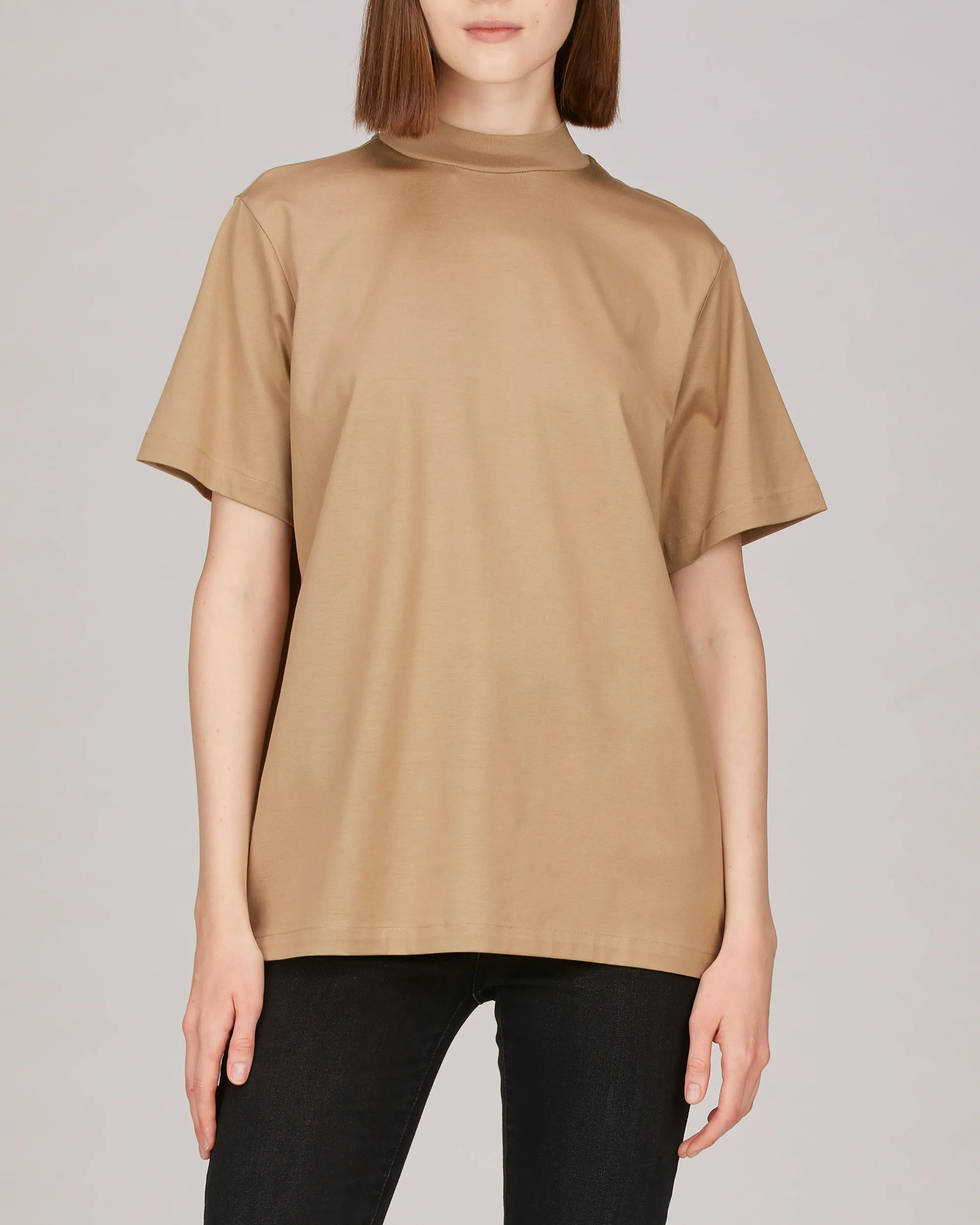 Devin Mock Neck Tunic T-Shirt