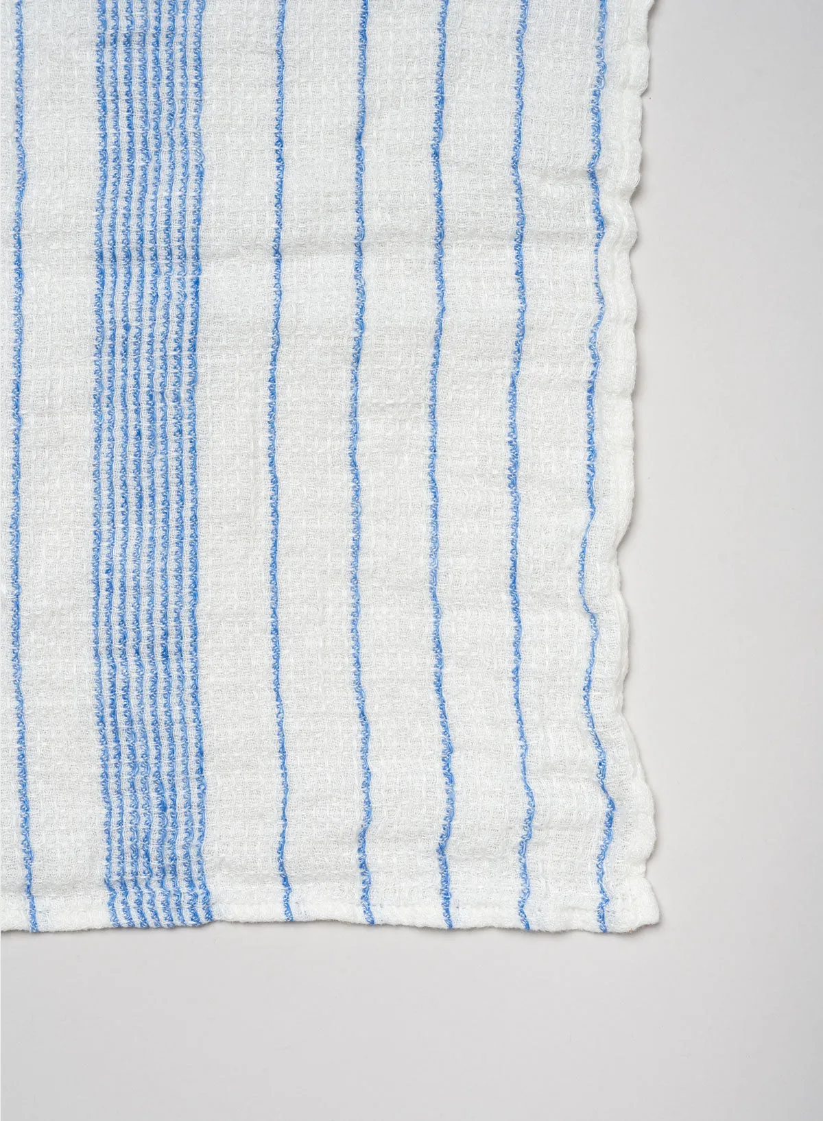 Dish Towel Waffle, Blue Stripe - Linge Particulier