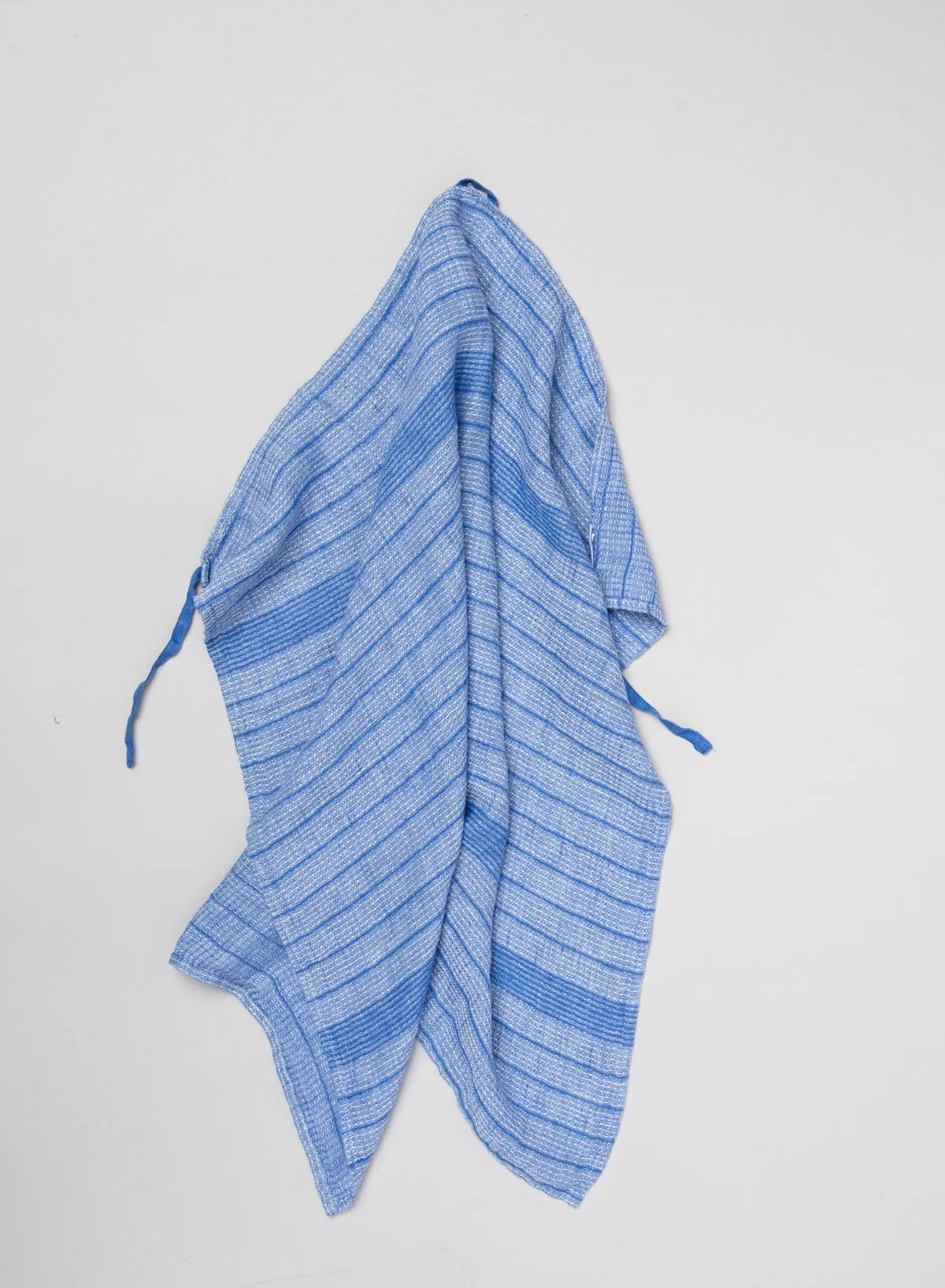 Dish Towel Waffle, Majorelle Stripe - Linge Particulier