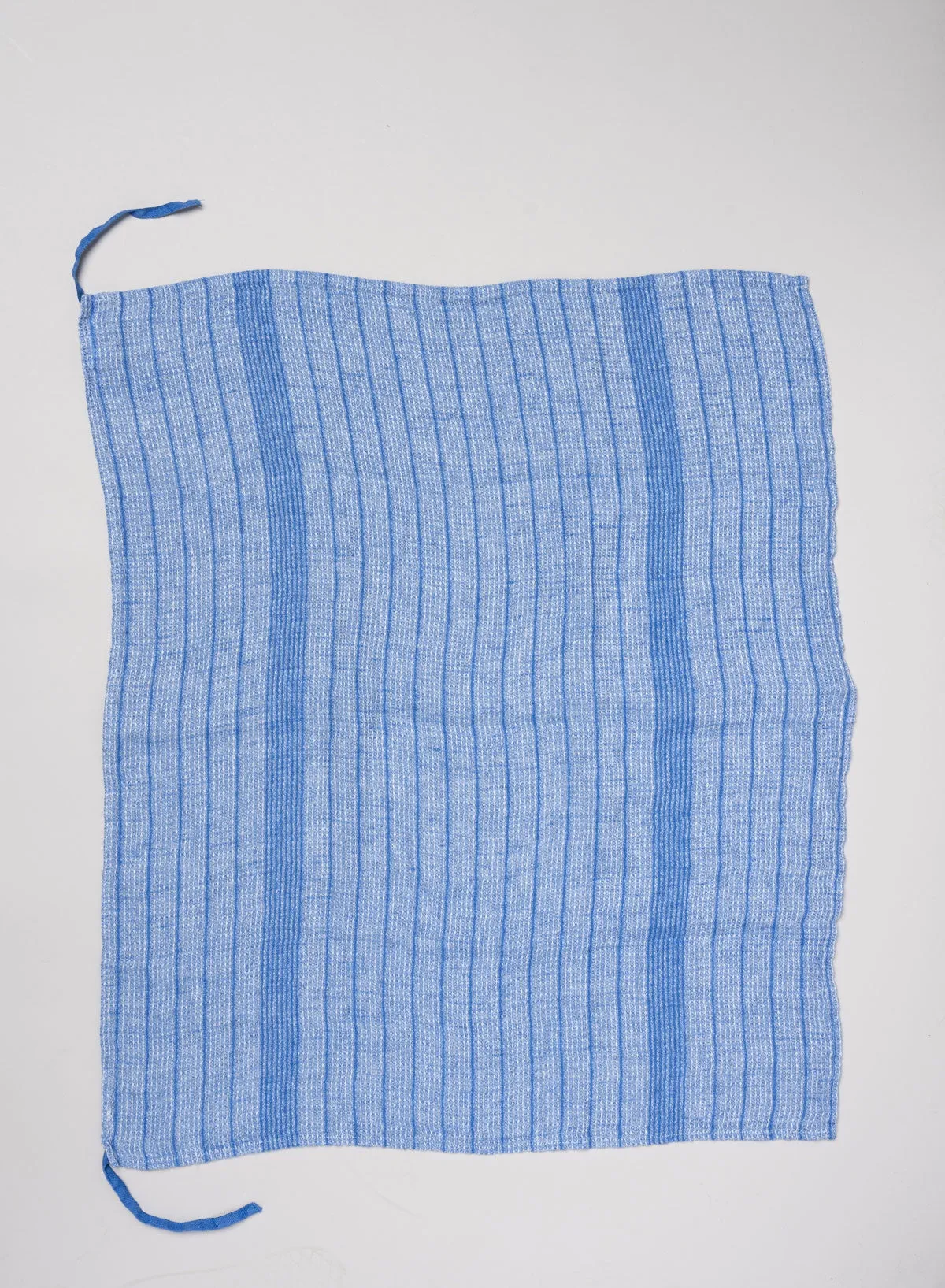 Dish Towel Waffle, Majorelle Stripe - Linge Particulier