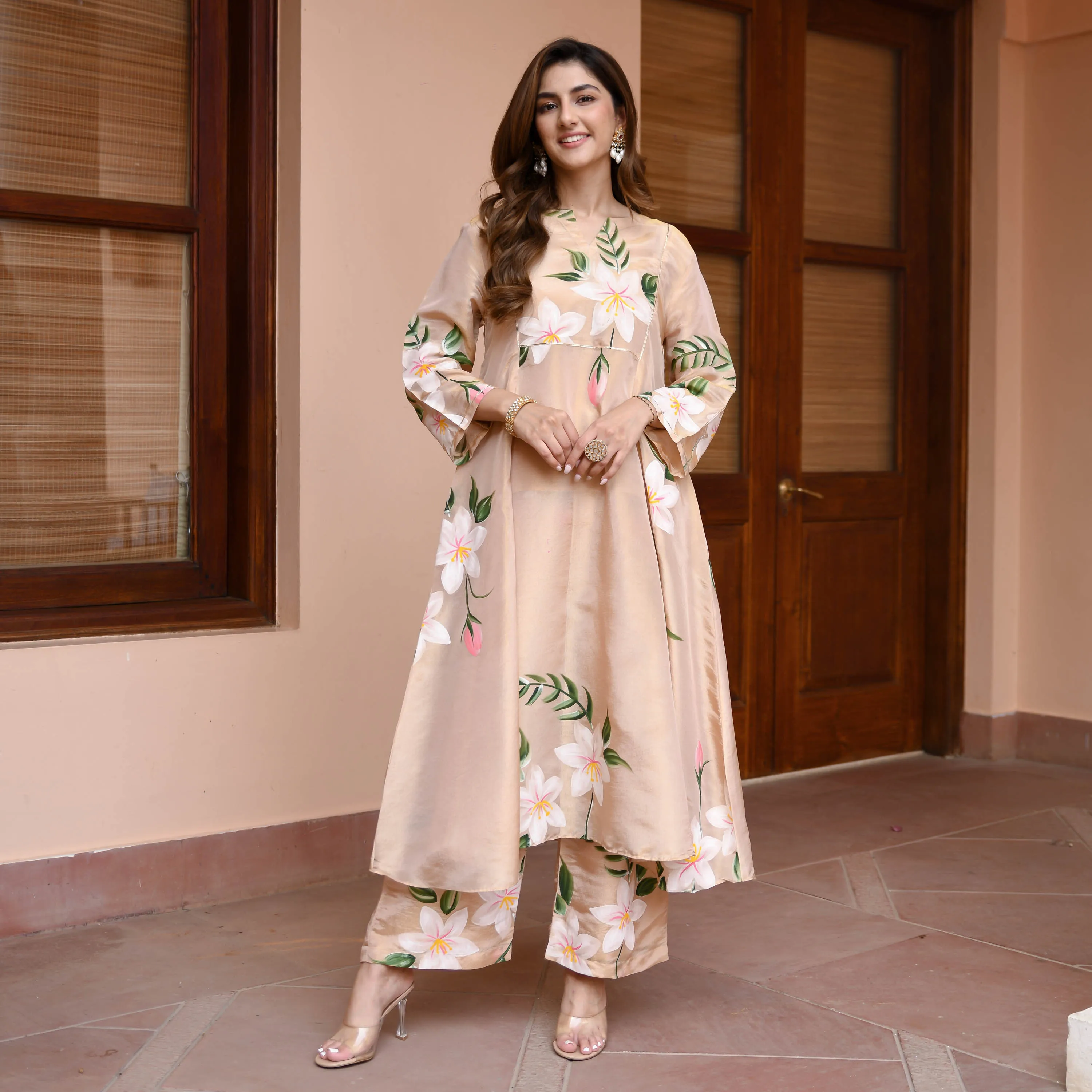 Diya Tissue Silk Kurta Set