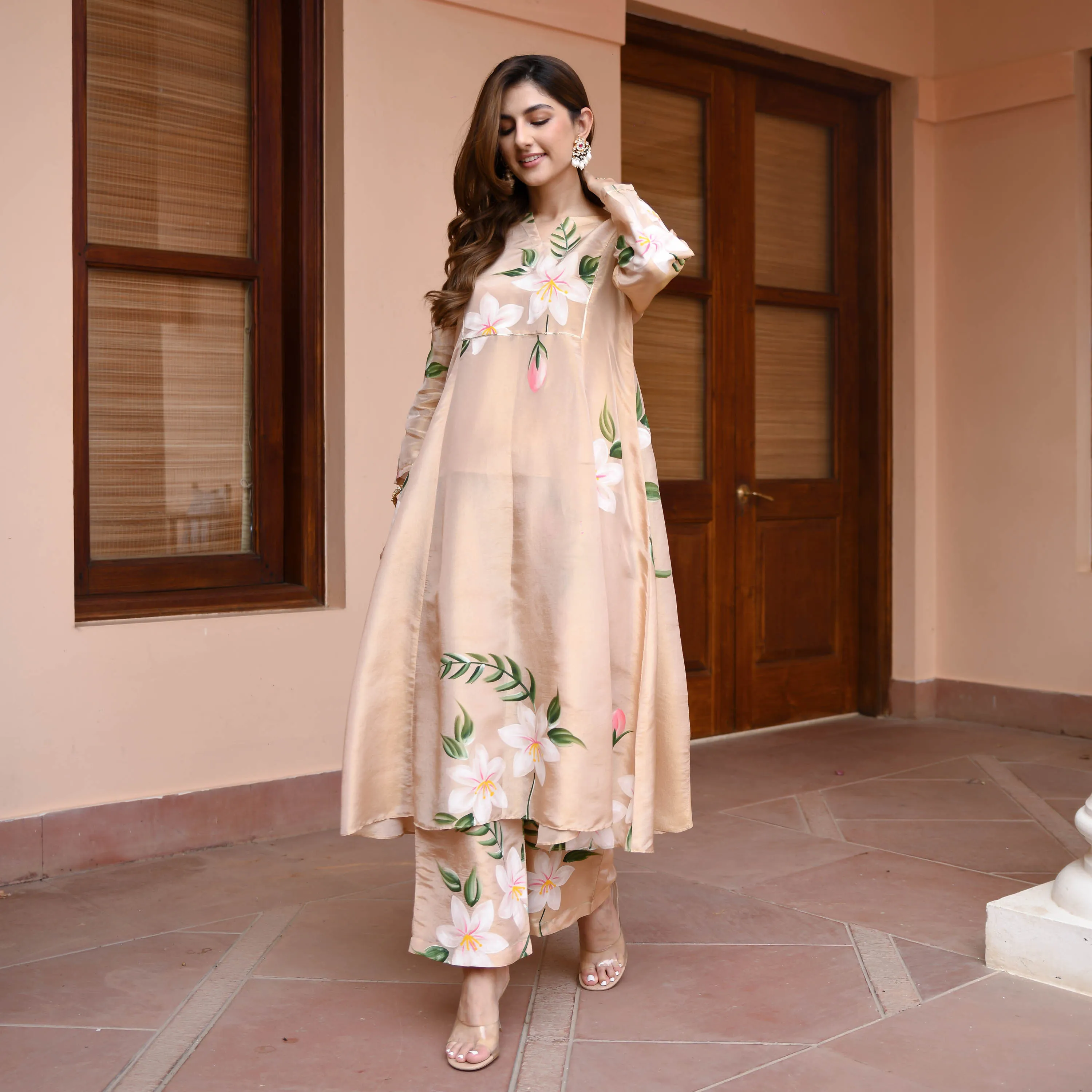 Diya Tissue Silk Kurta Set