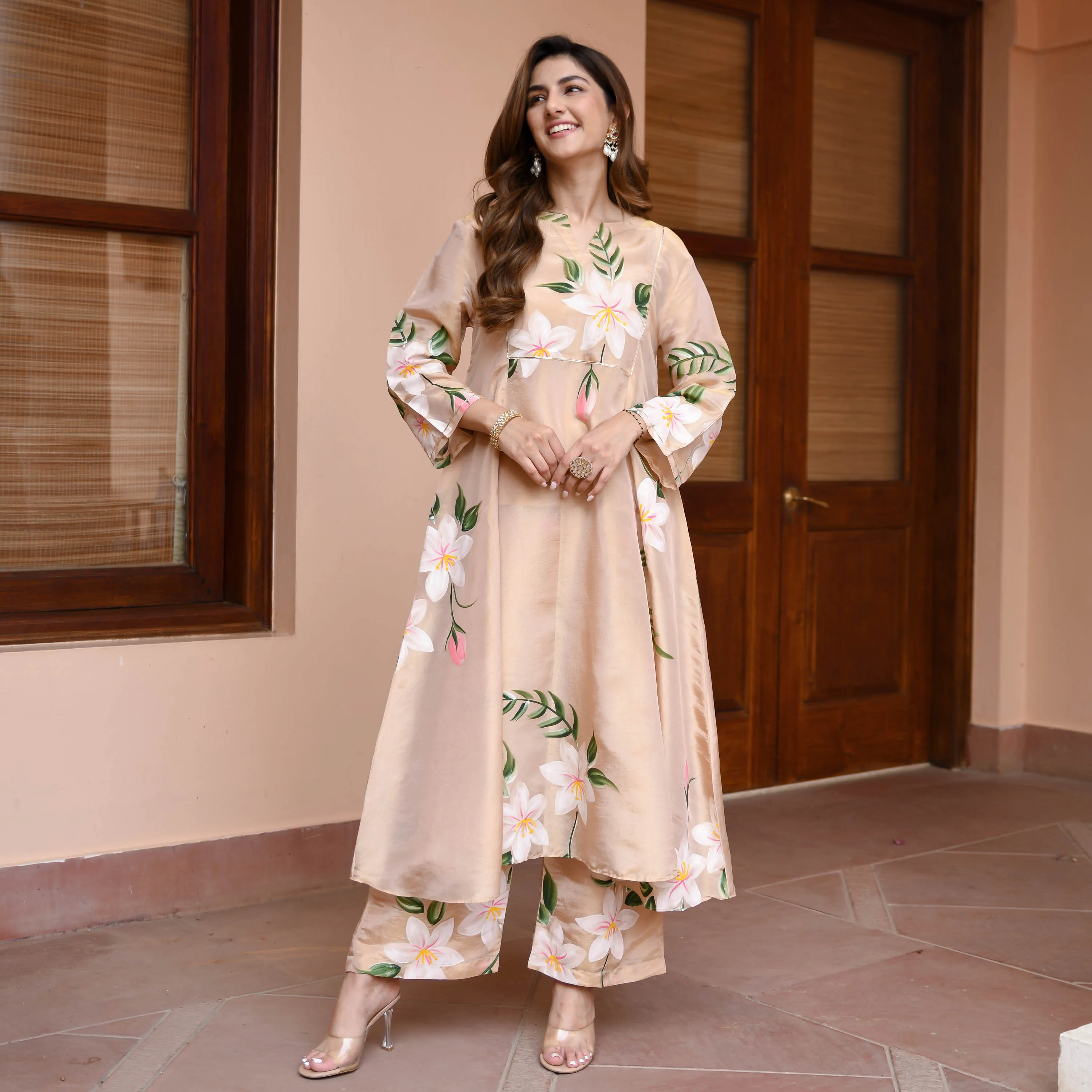 Diya Tissue Silk Kurta Set