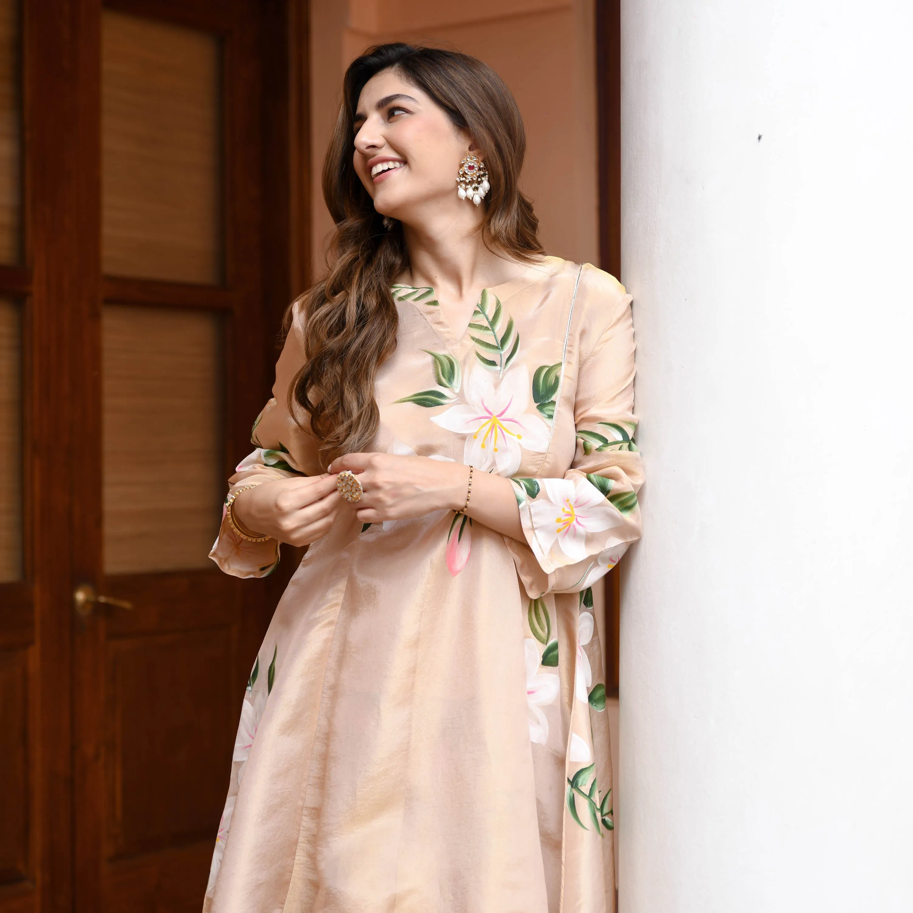 Diya Tissue Silk Kurta Set