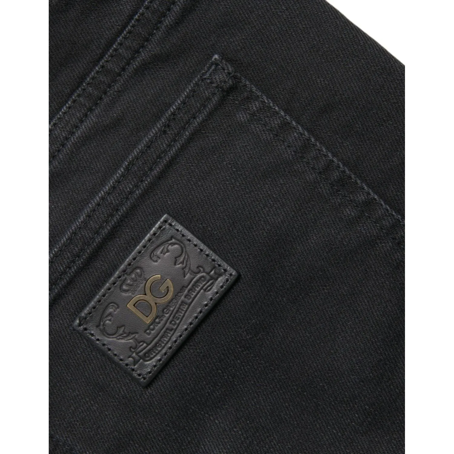 Dolce & Gabbana Chic Black Bermuda Denim Shorts