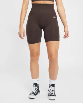 Empower Seamless Cycling Shorts - Cocoa Brown