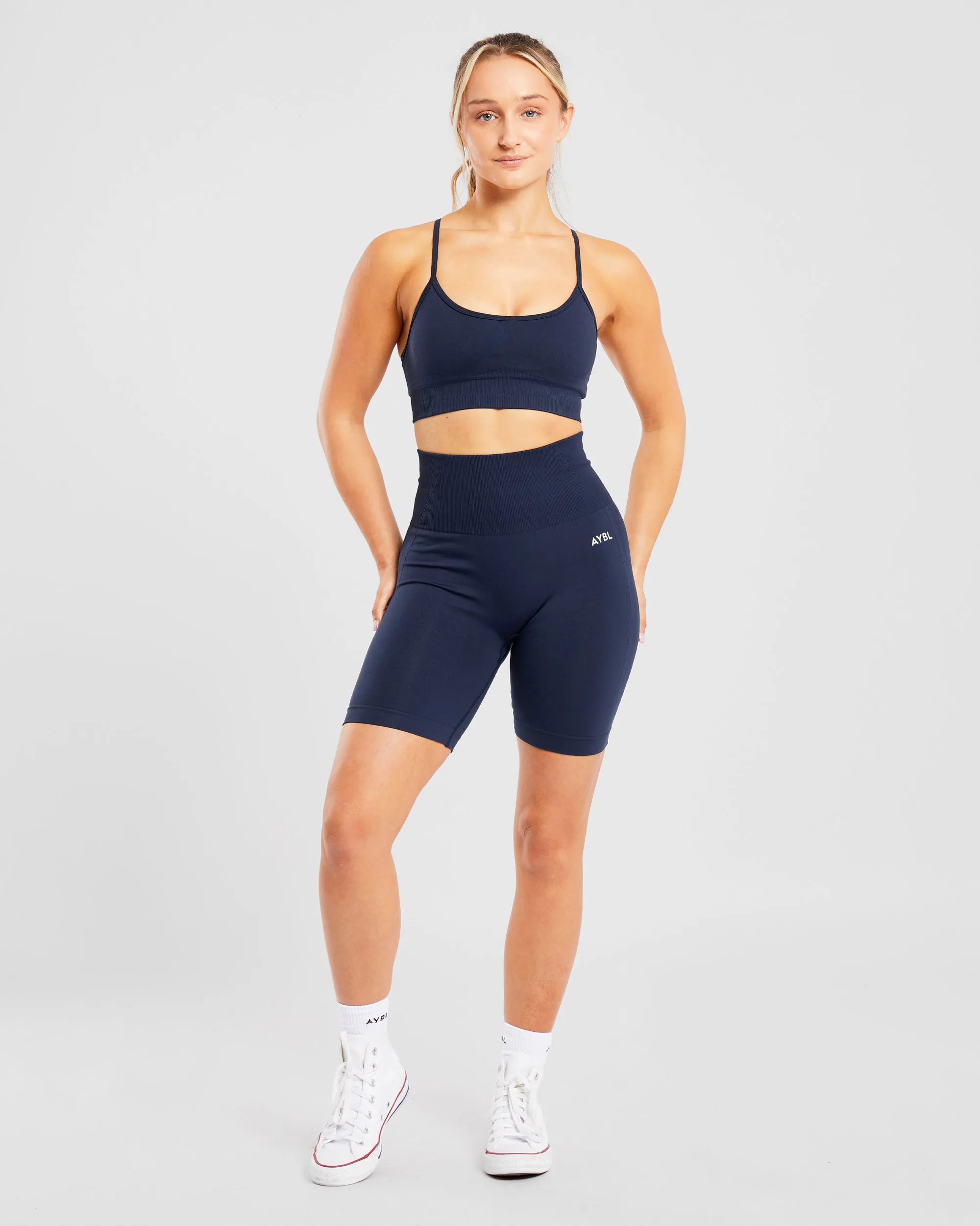 Empower Seamless Cycling Shorts - Navy