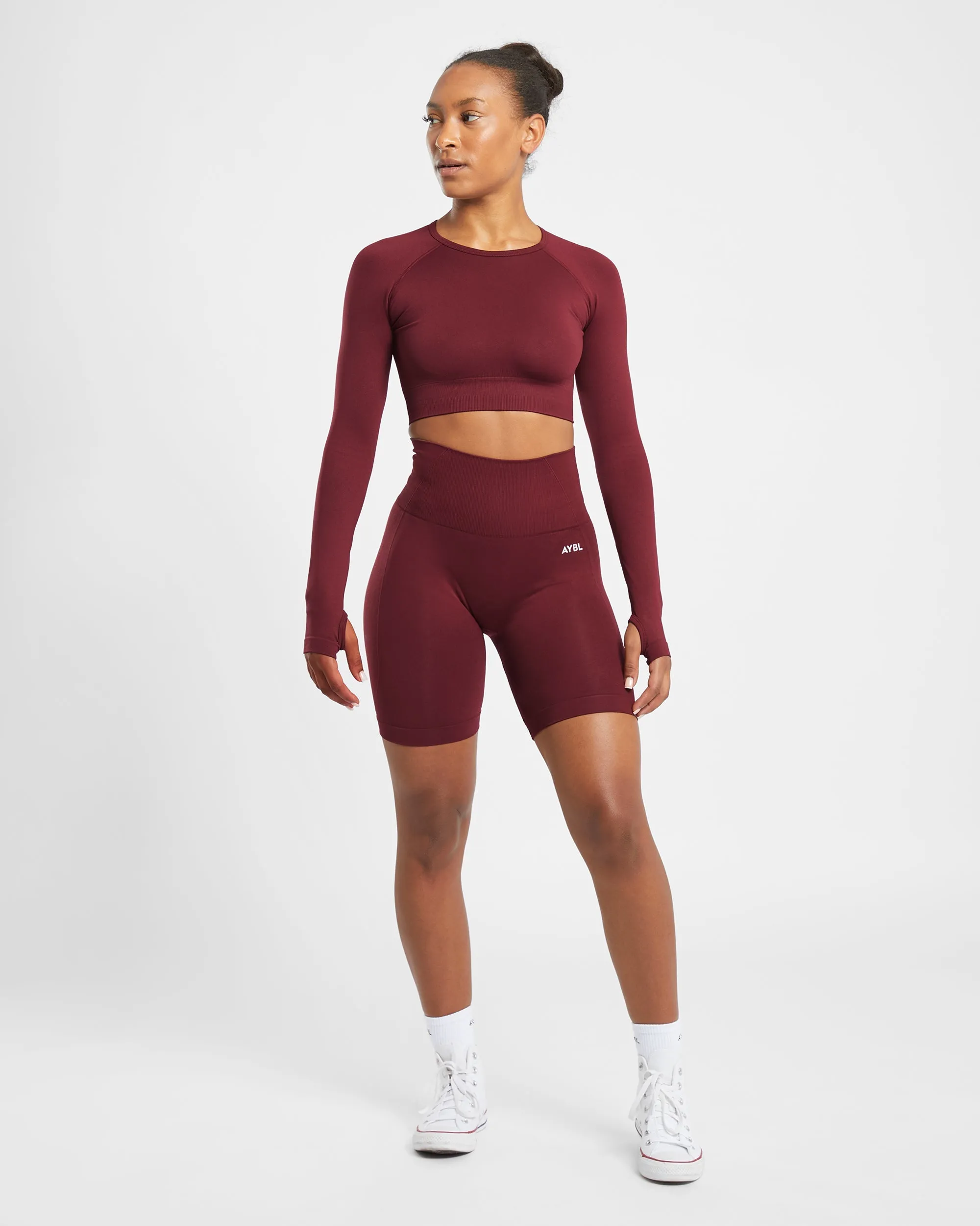 Empower Seamless Cycling Shorts - Red Wine