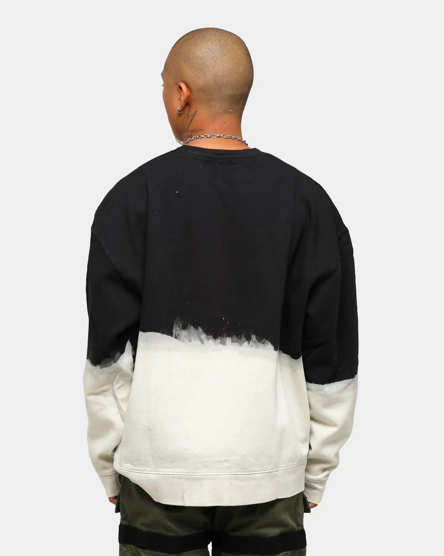 EN ES Dip Dye Vintage Crewneck Black/Cream