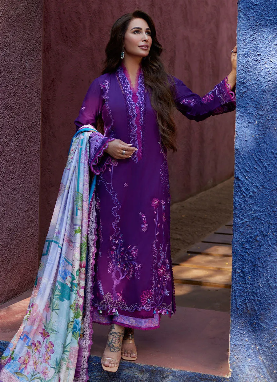 Farah Talib Aziz Suay Luxury Lawn Collection – Yuri Purple