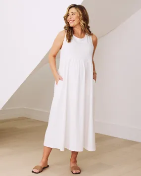 Faye Maternity Essential Dress In White