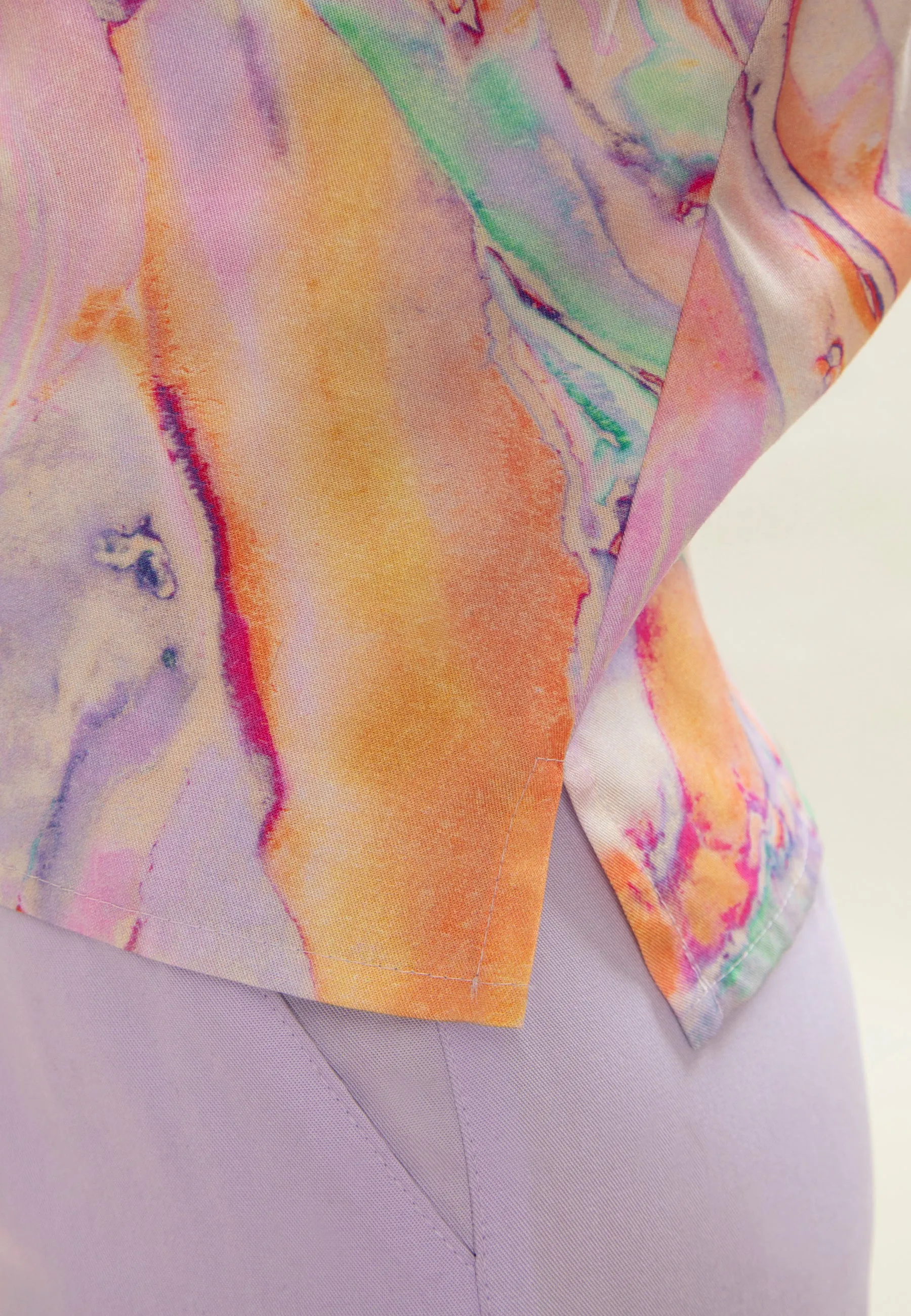 Felicity Blouse Rainbow Marble