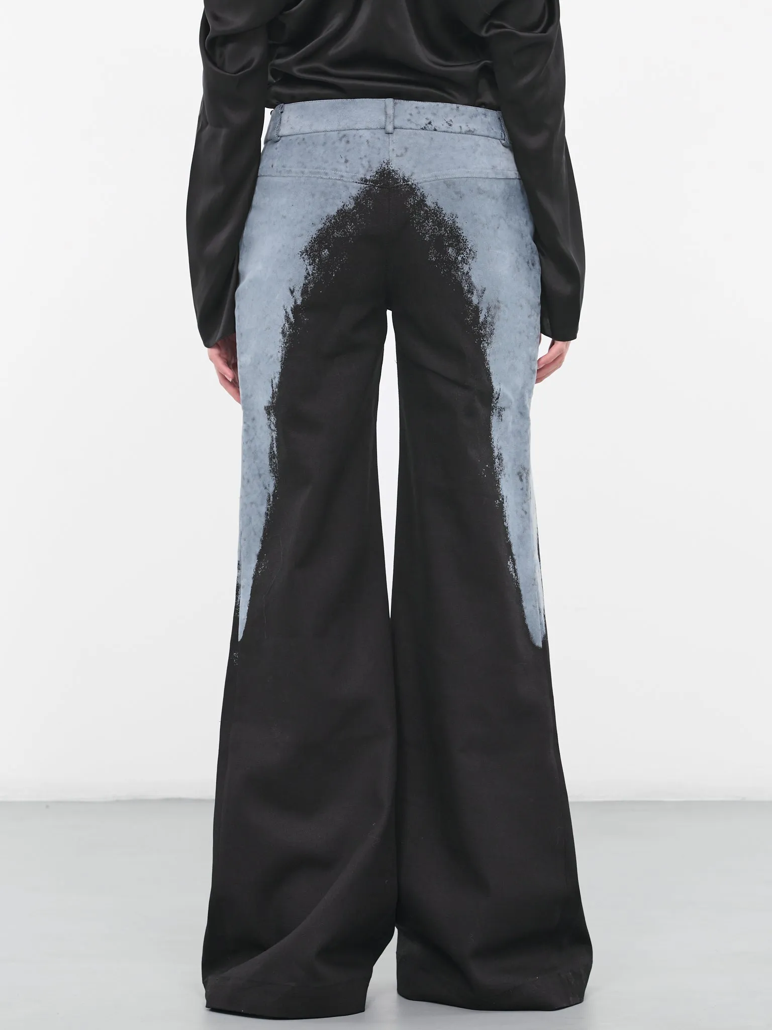 Felted Flared Pants (CL22BLUE-BLACK-LIGHT-BLUE)