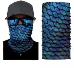 FISH SCALE SEAMLESS BANDANA FACE COVER TUBE MULTIFUNCTION MASK WRAPS