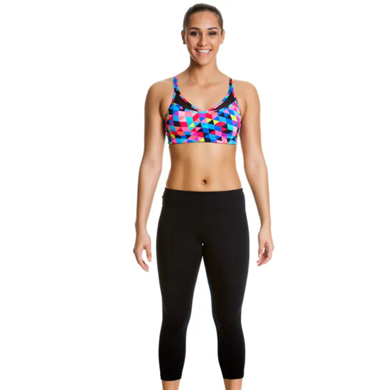 Funkita - Still Black - Ladies Electric Runner 3/4 Tight