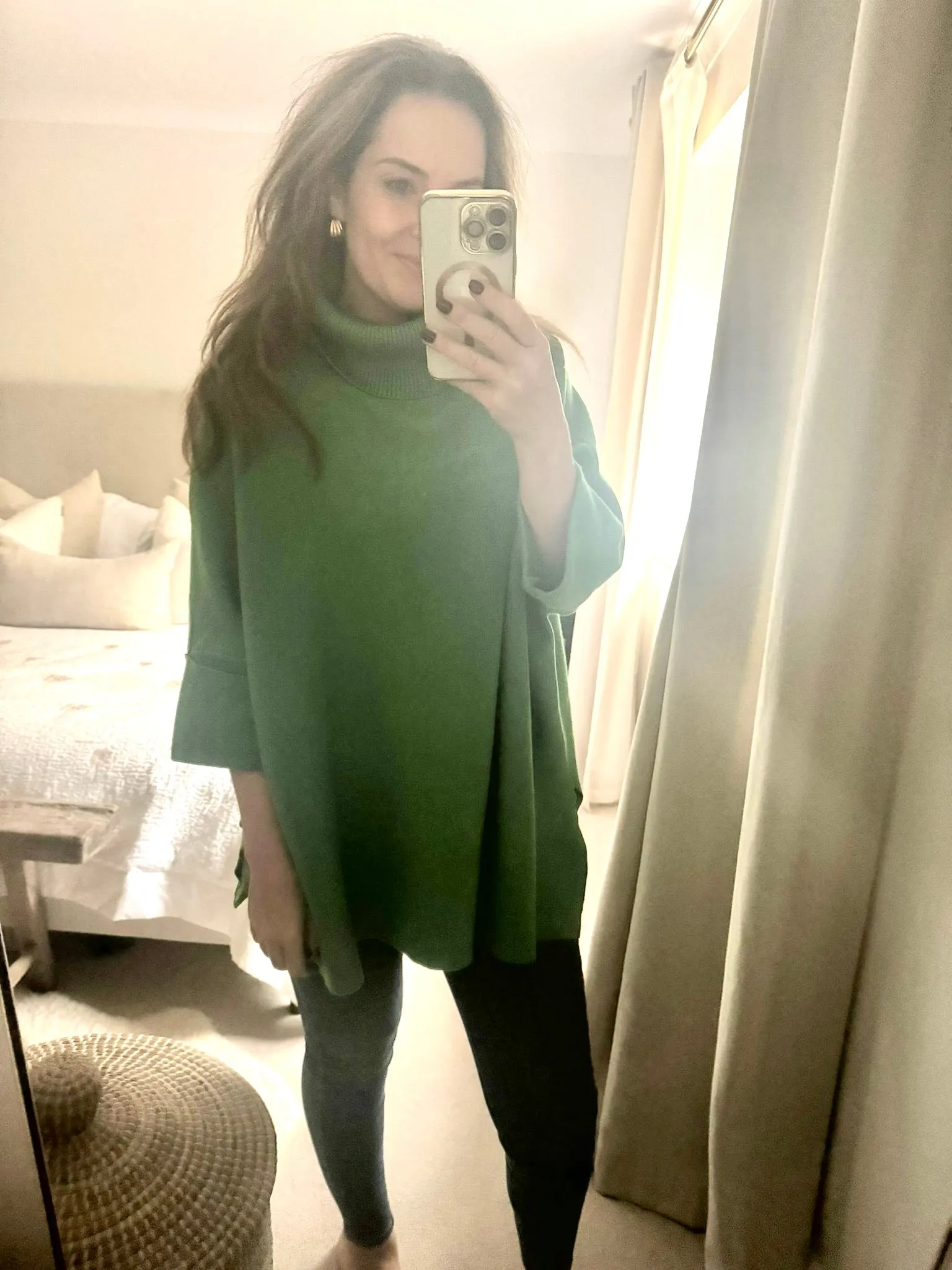 Green Roll Neck Jumper