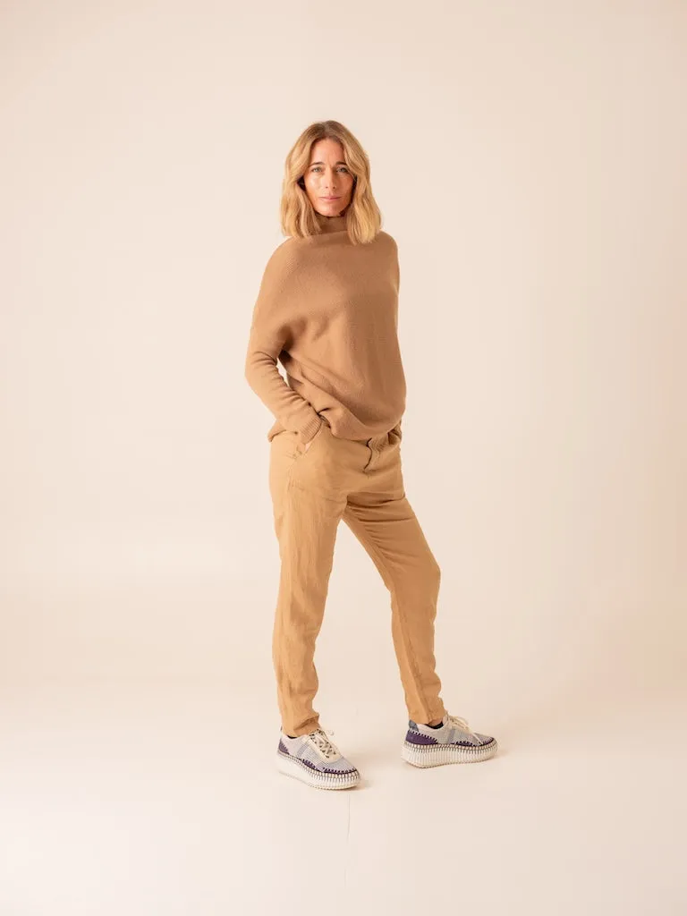 Harpers Emporium Funnel Cashmere in Prarie Sand