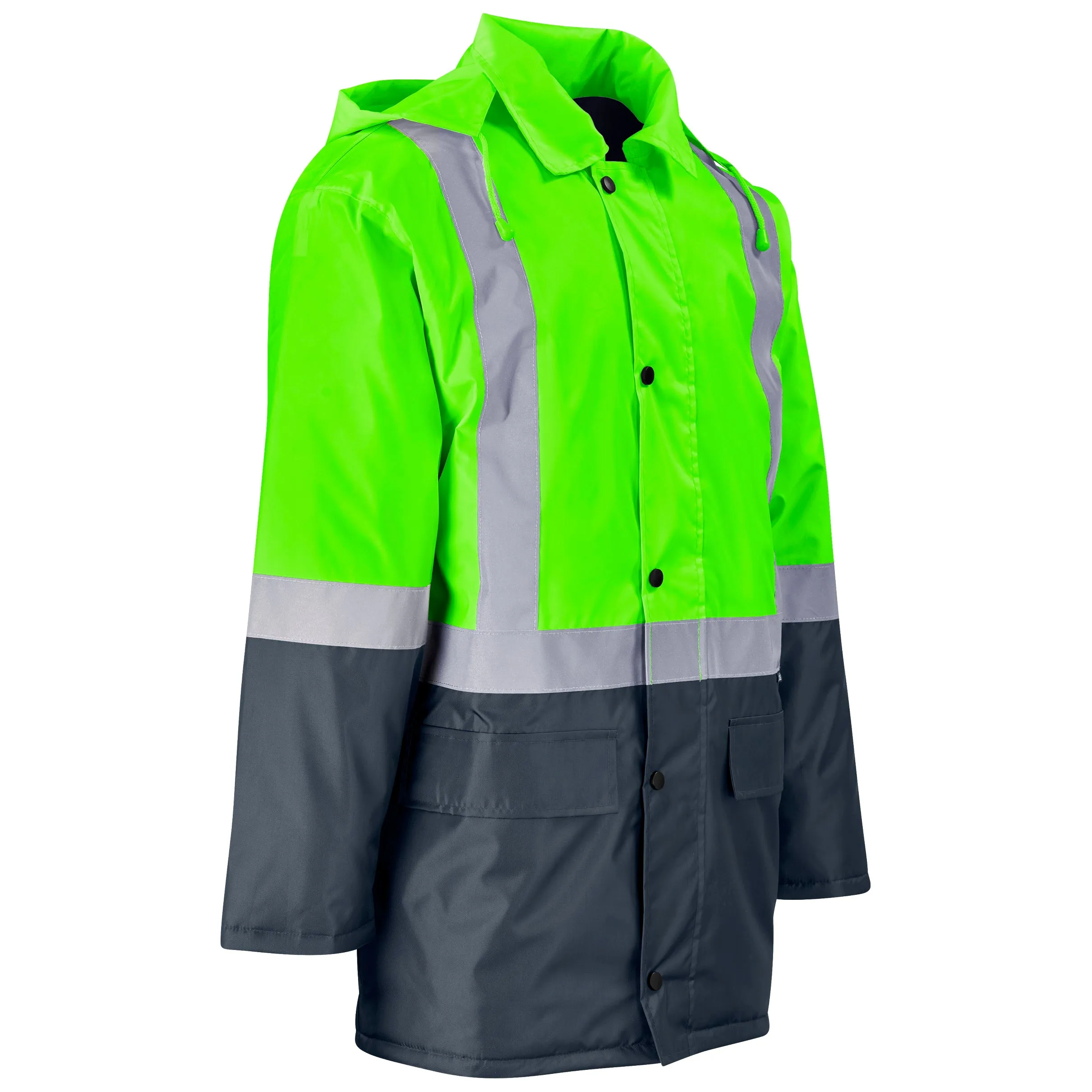 Hazard Padded Two-Tone Hi-Vis Reflective Jacket