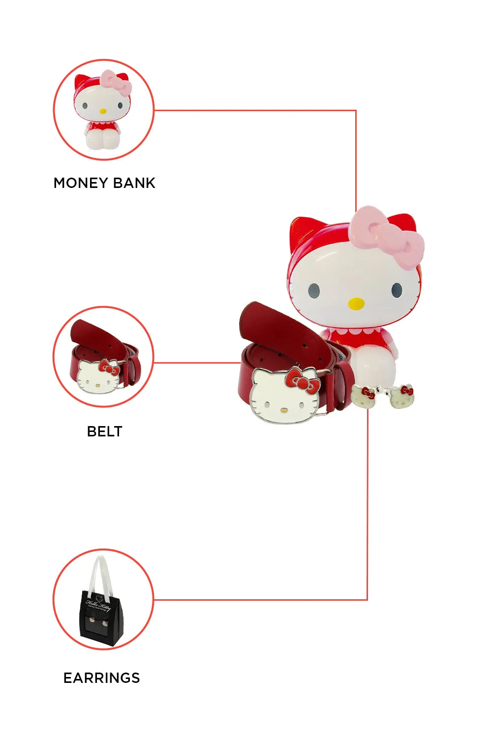 Hello Kitty Red Riding Hood Gift Set