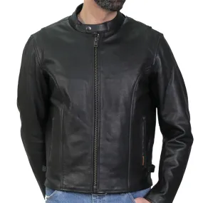 Hot Leathers JKM1027 Men’s Black ‘Carry and Conceal’ Leather Jacket