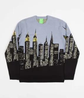 HUF Skyline Crewneck Sweatshirt - Light Blue