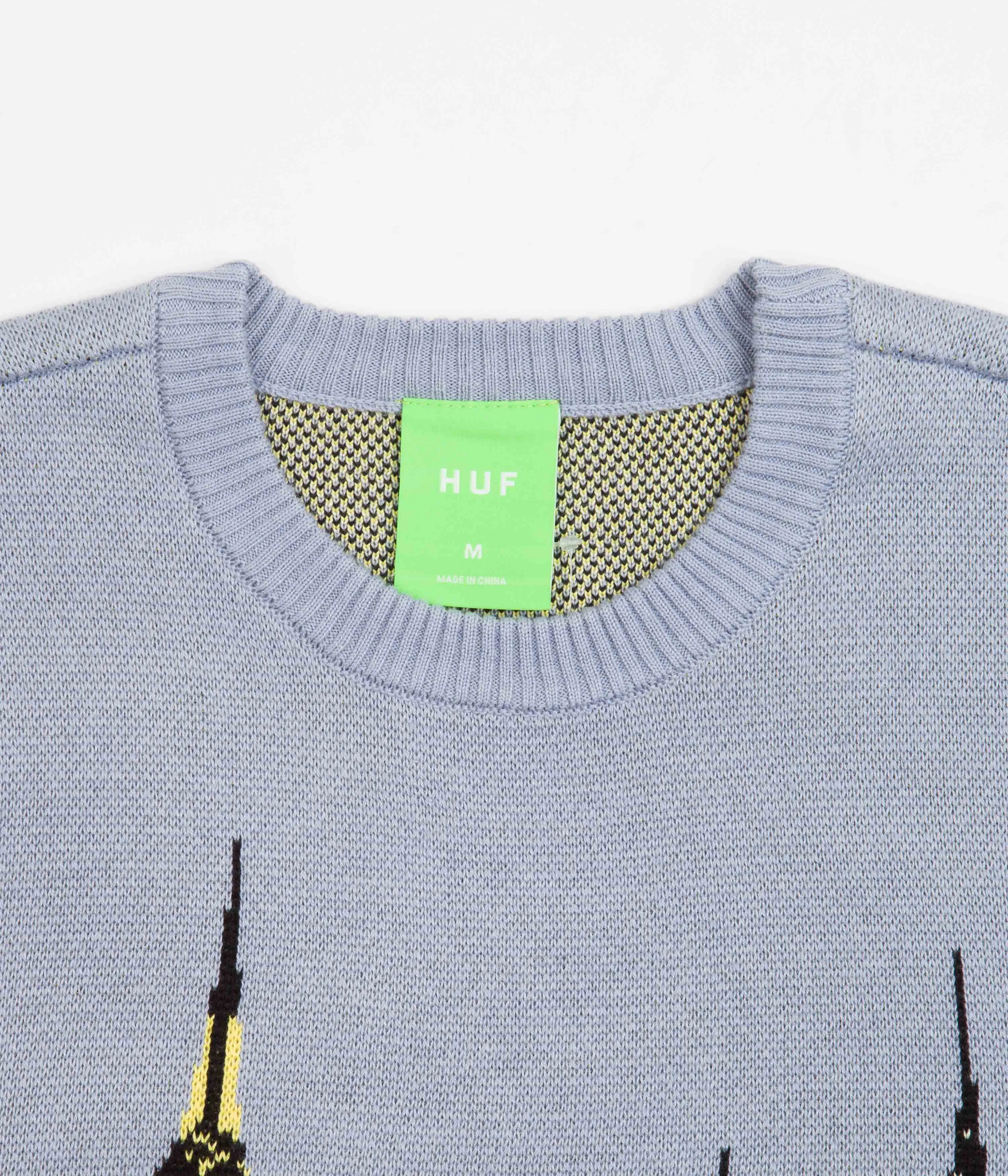 HUF Skyline Crewneck Sweatshirt - Light Blue