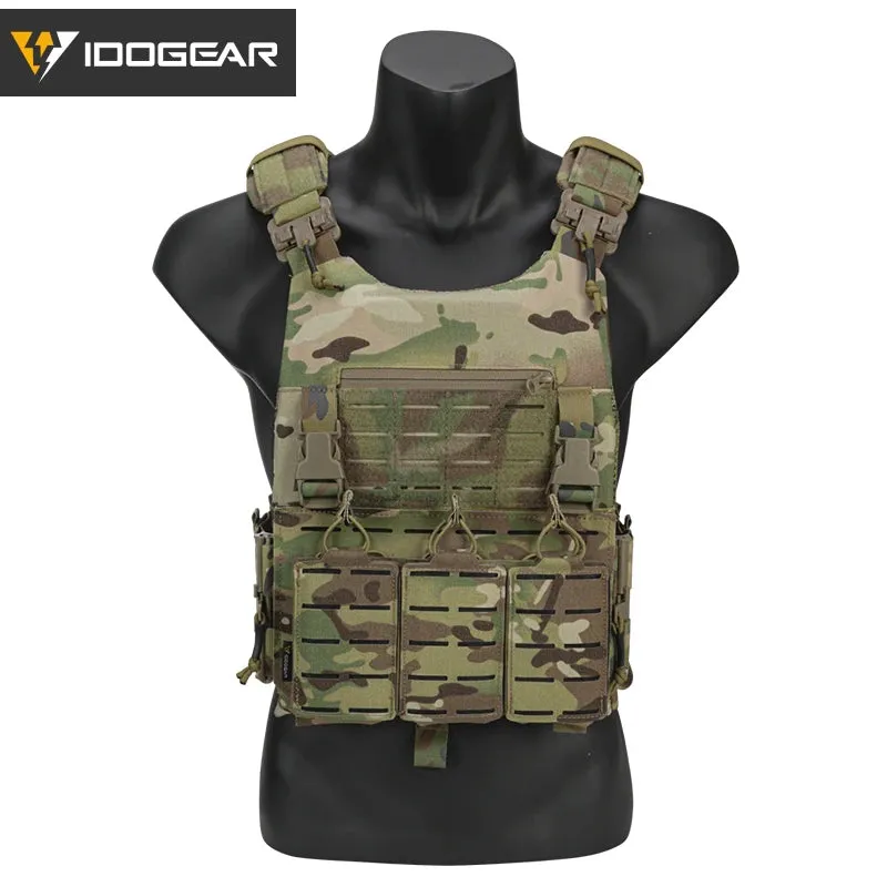 IDOGEAR Quick Release Plate Carrier with 5.56 Magazine Pouch