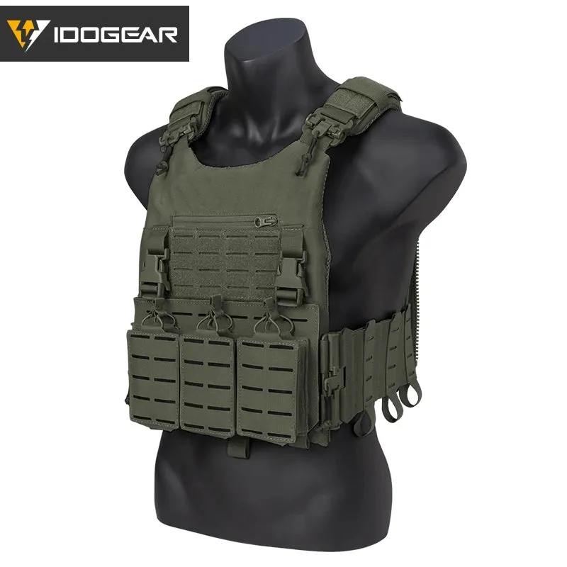 IDOGEAR Quick Release Plate Carrier with 5.56 Magazine Pouch