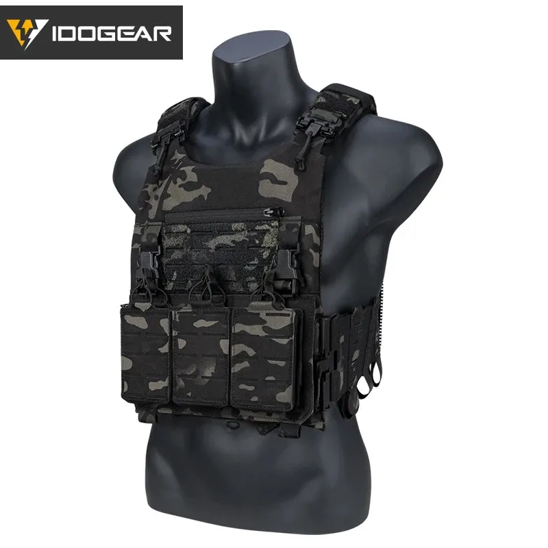 IDOGEAR Quick Release Plate Carrier with 5.56 Magazine Pouch