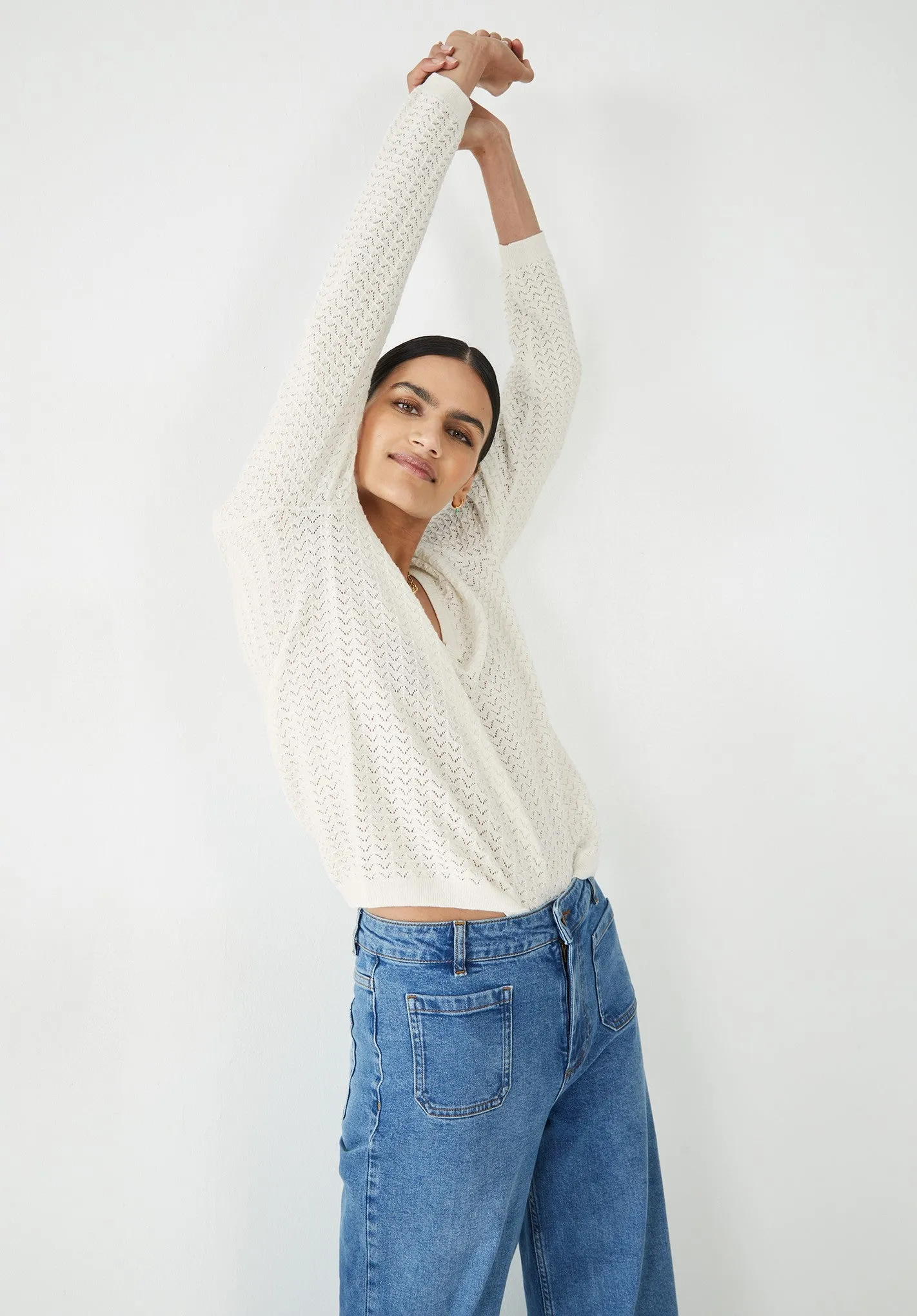 Izzie V Neck Long Sleeved Jumper