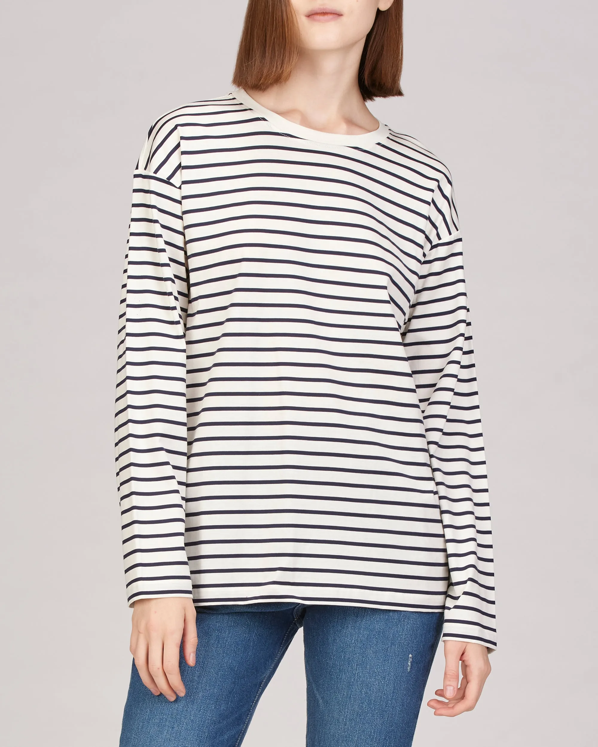 Jax Long Sleeve Striped Tunic Top