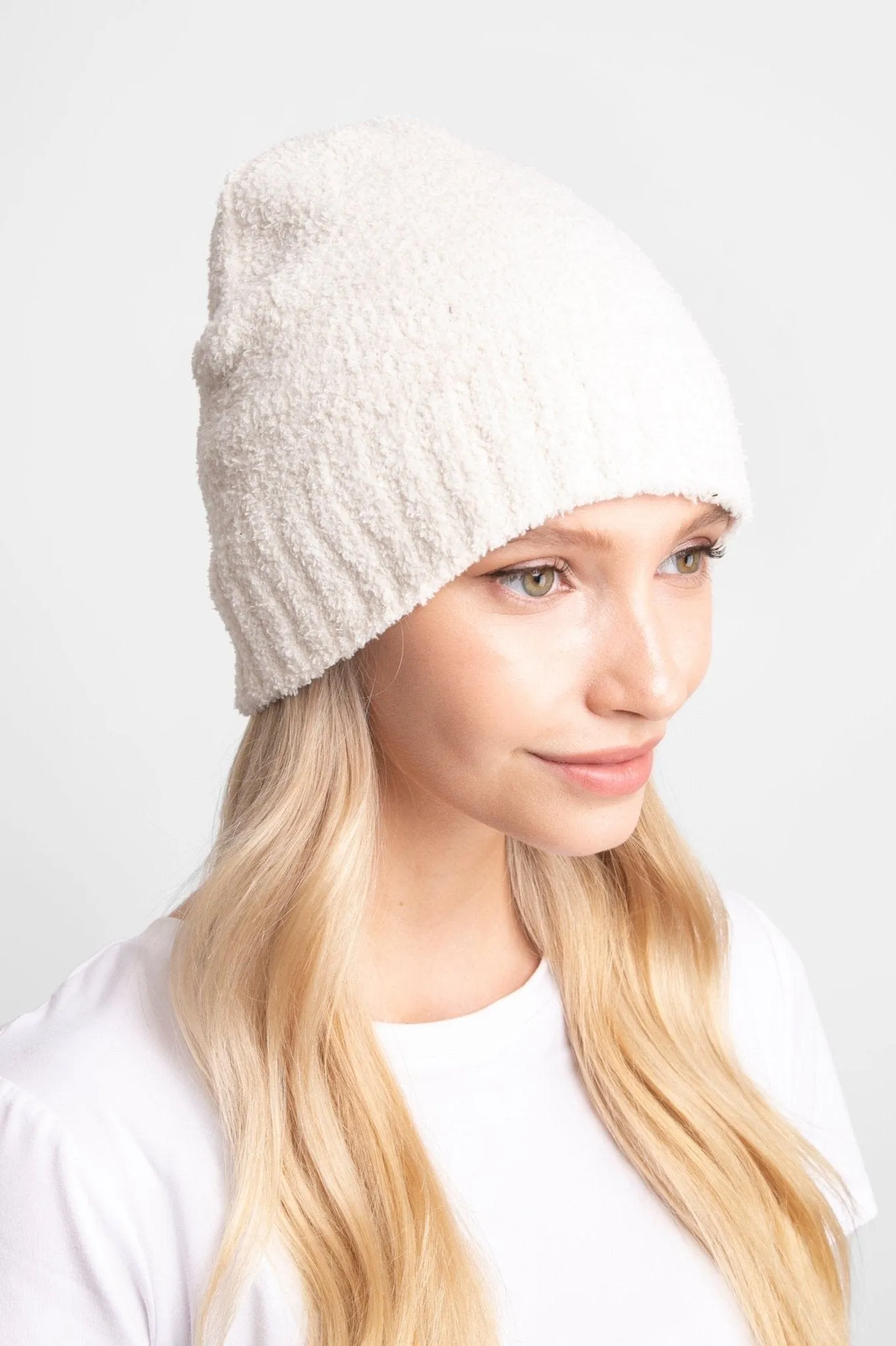 JH271 Solid Beanie With Ribbed Trim