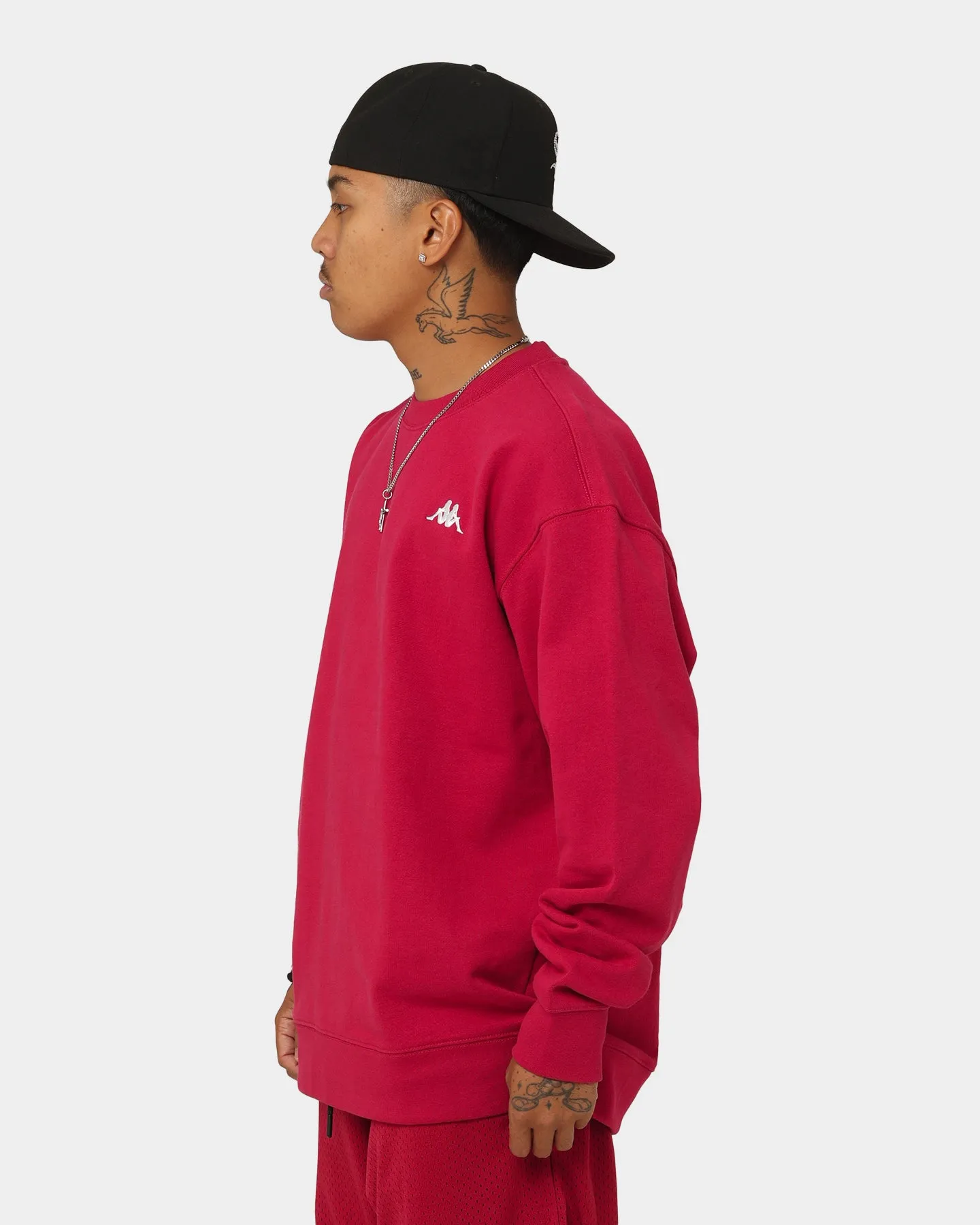 Kappa Authentic Steve Crewneck Red Persian/White