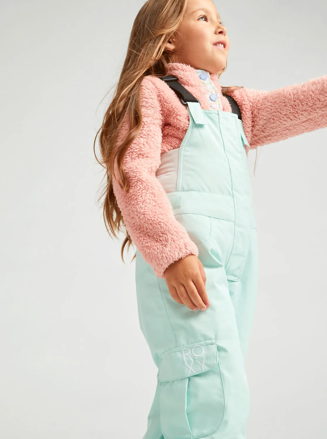 Kids Snowpants Roxy Lola Bib Fair Aqua