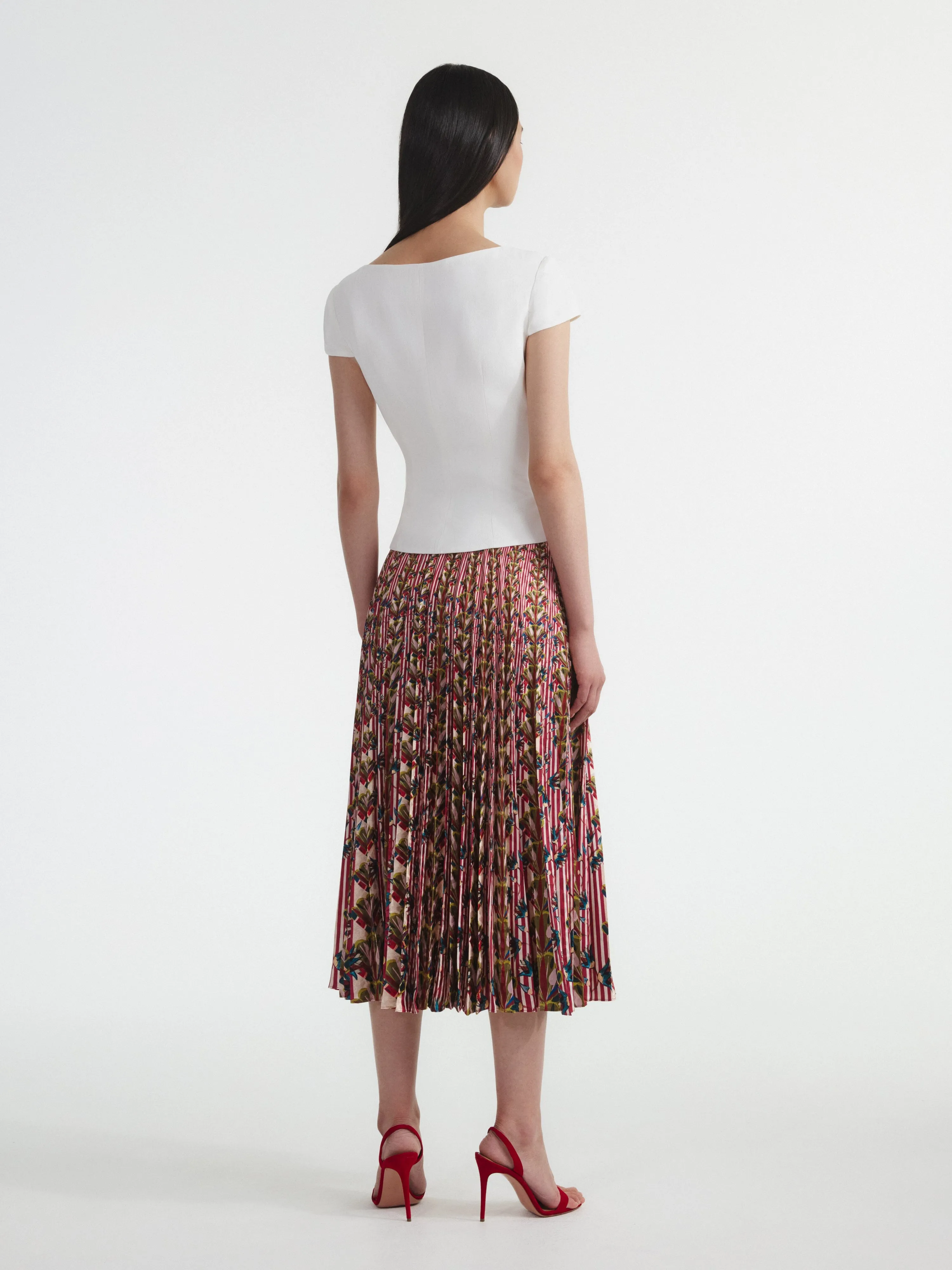 Kim Skirt in Papillon Stripe