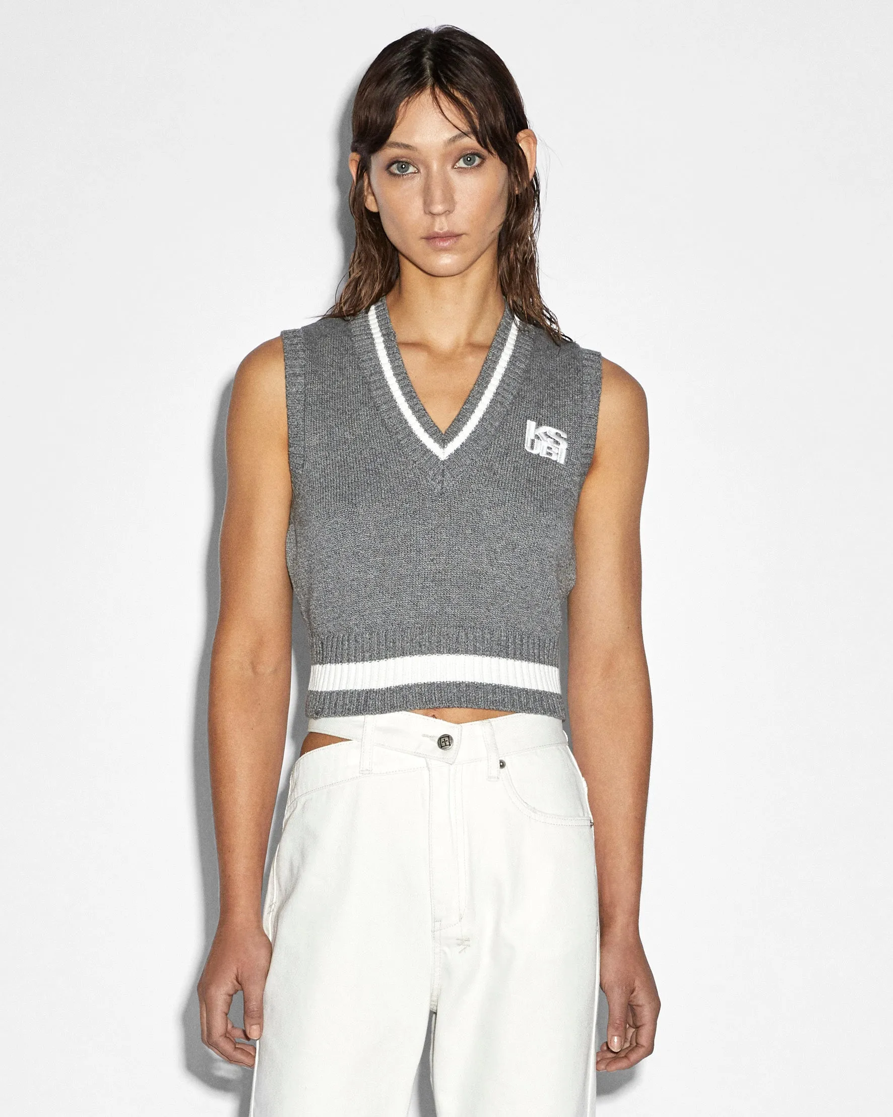 Ksubi Skipper Vest - Grey Marle