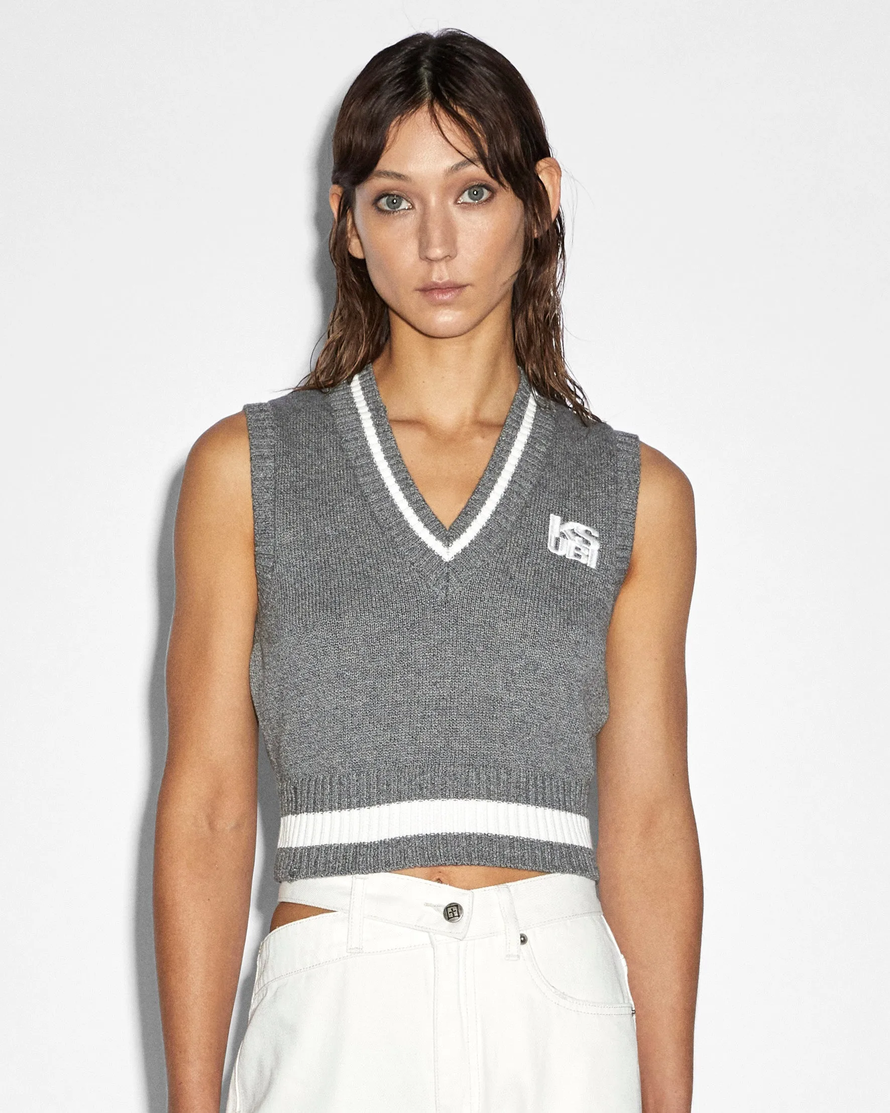 Ksubi Skipper Vest - Grey Marle