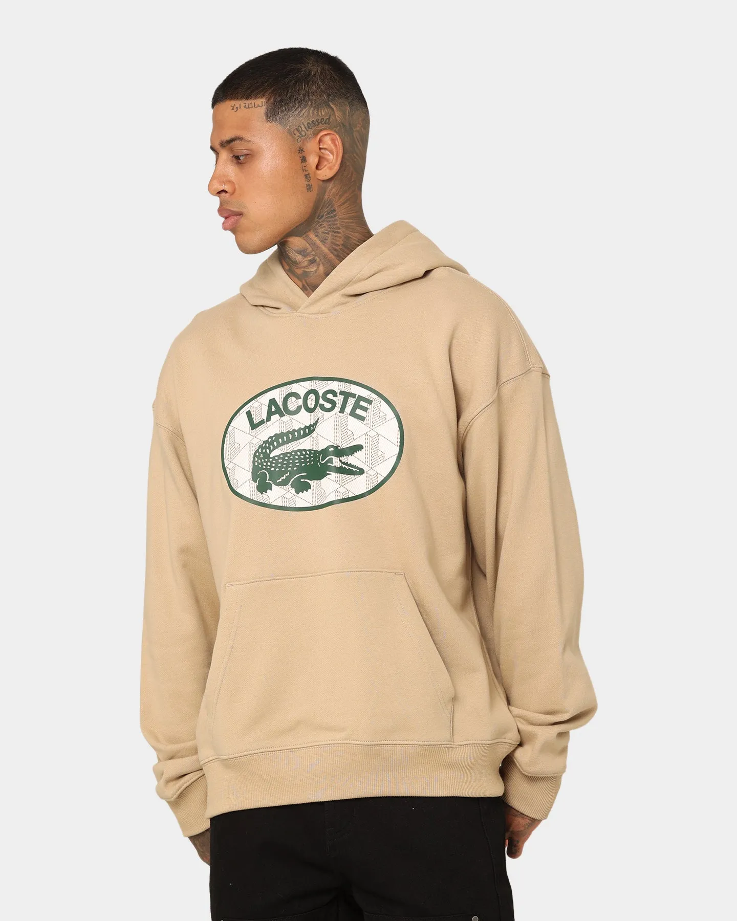 Lacoste Monogram Logo Hoodie Viennese