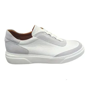 Lacuzzo Italian Leather Slip on Trainer White