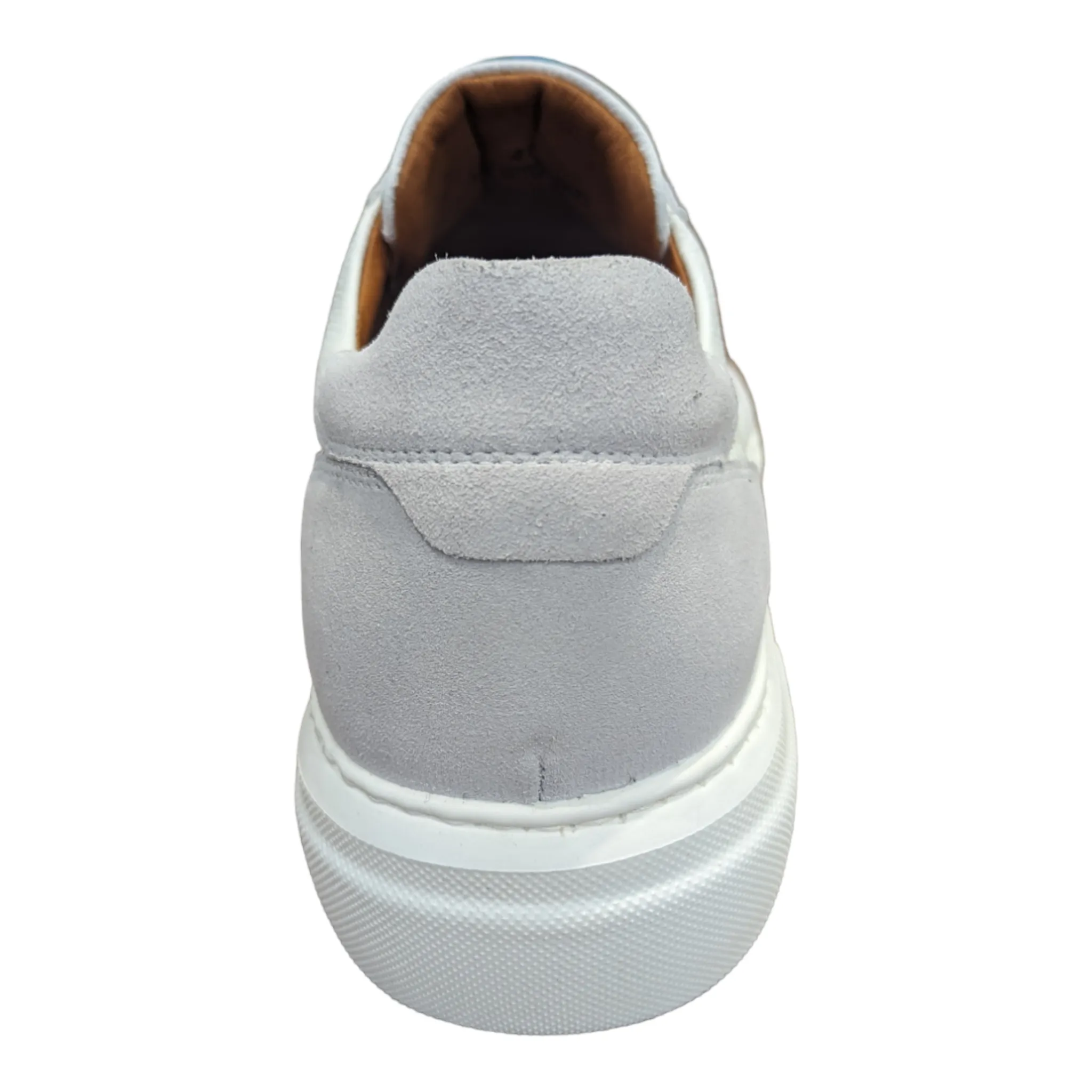 Lacuzzo Italian Leather Slip on Trainer White