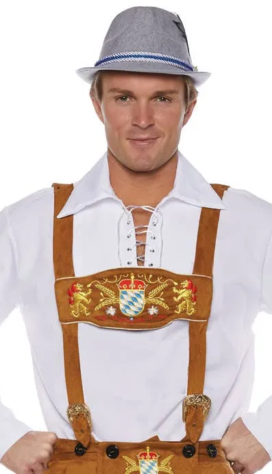 Lederhosen Deluxe Mens Plus Size Oktoberfest Costume