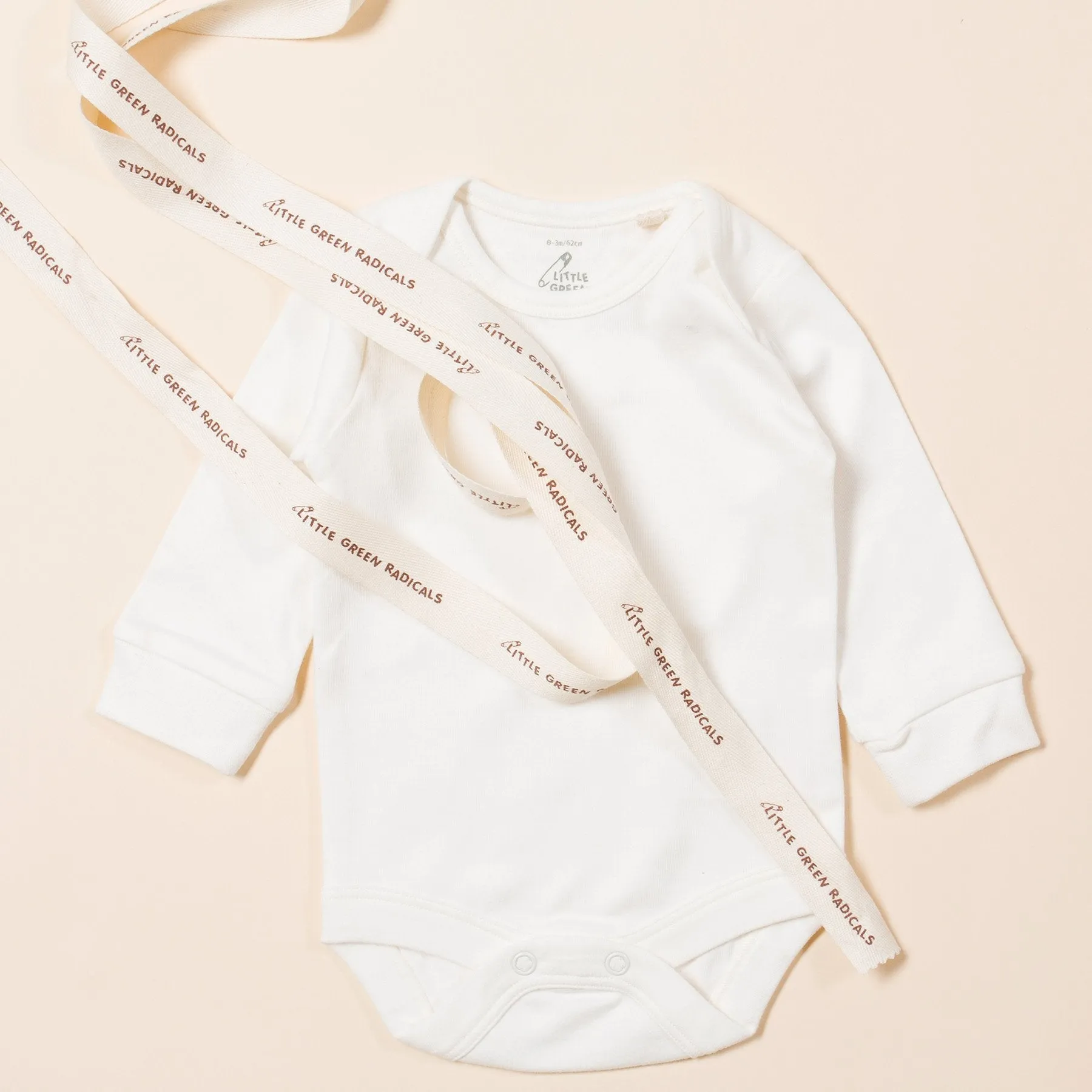 Little Green Radicals Natural Organic Cotton Long Sleeved Bodysuit (0-9mths)