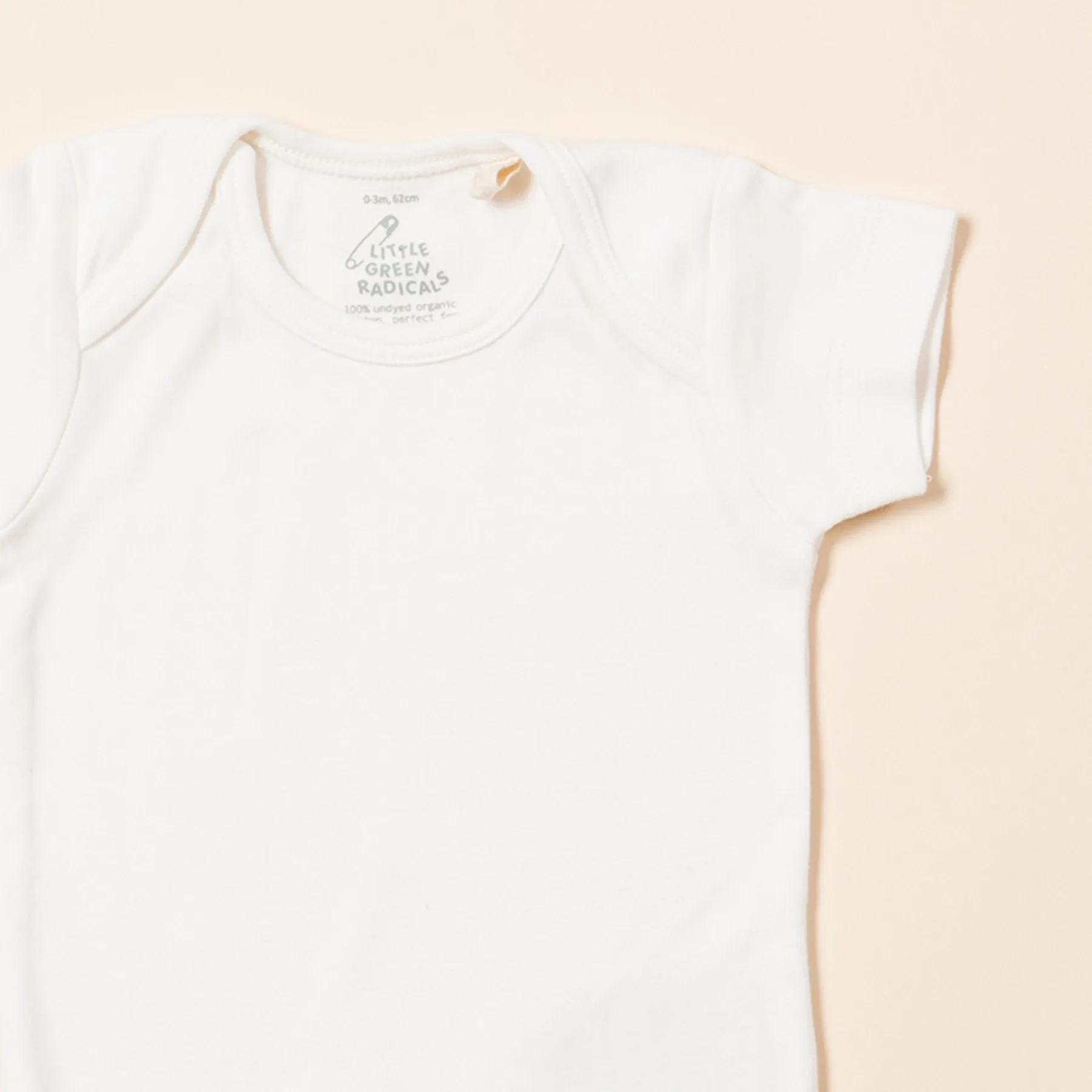 Little Green Radicals Natural Organic Cotton Short Sleeved Bodysuit (0-18mths)