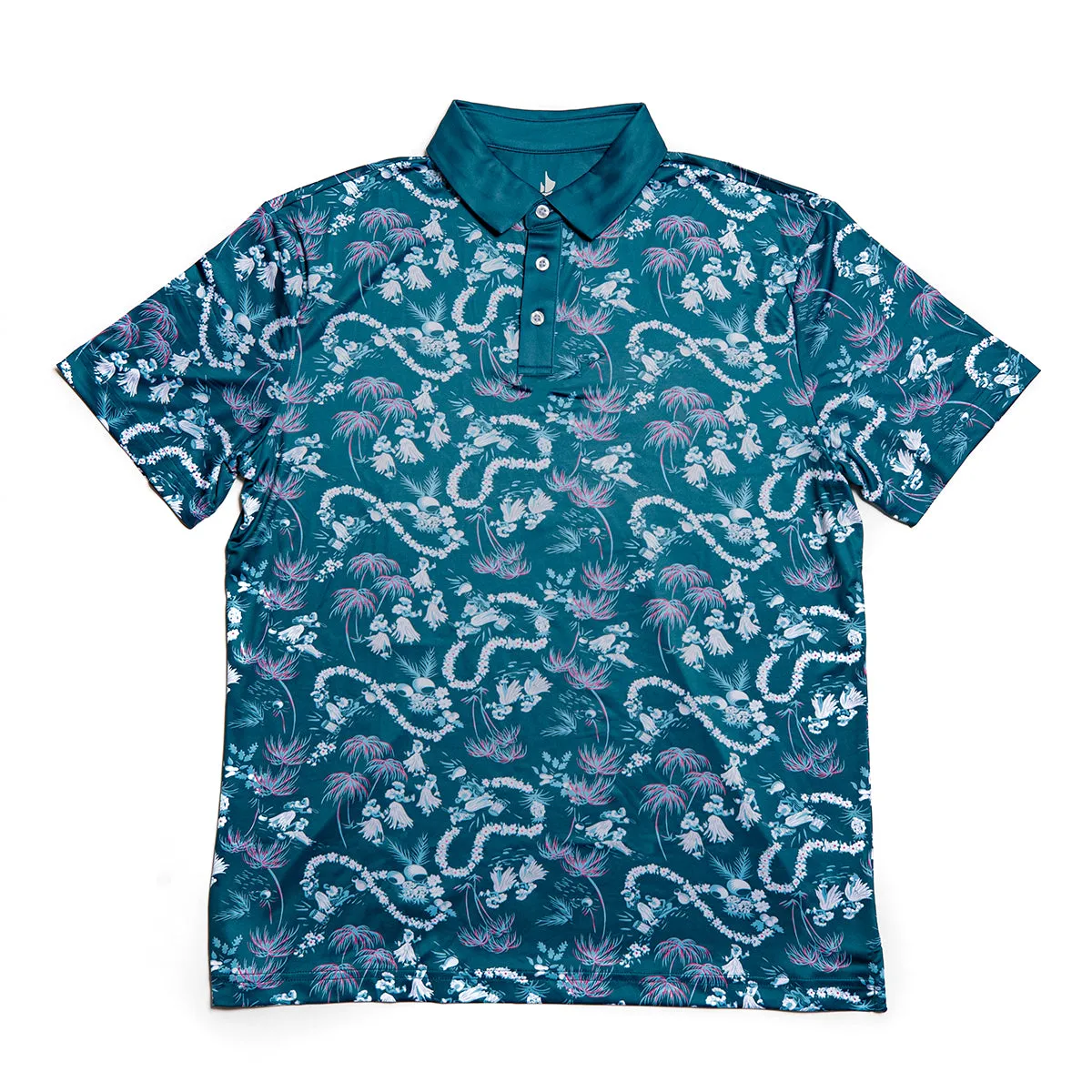 Little Hula Performance Polo - Pacific Blue