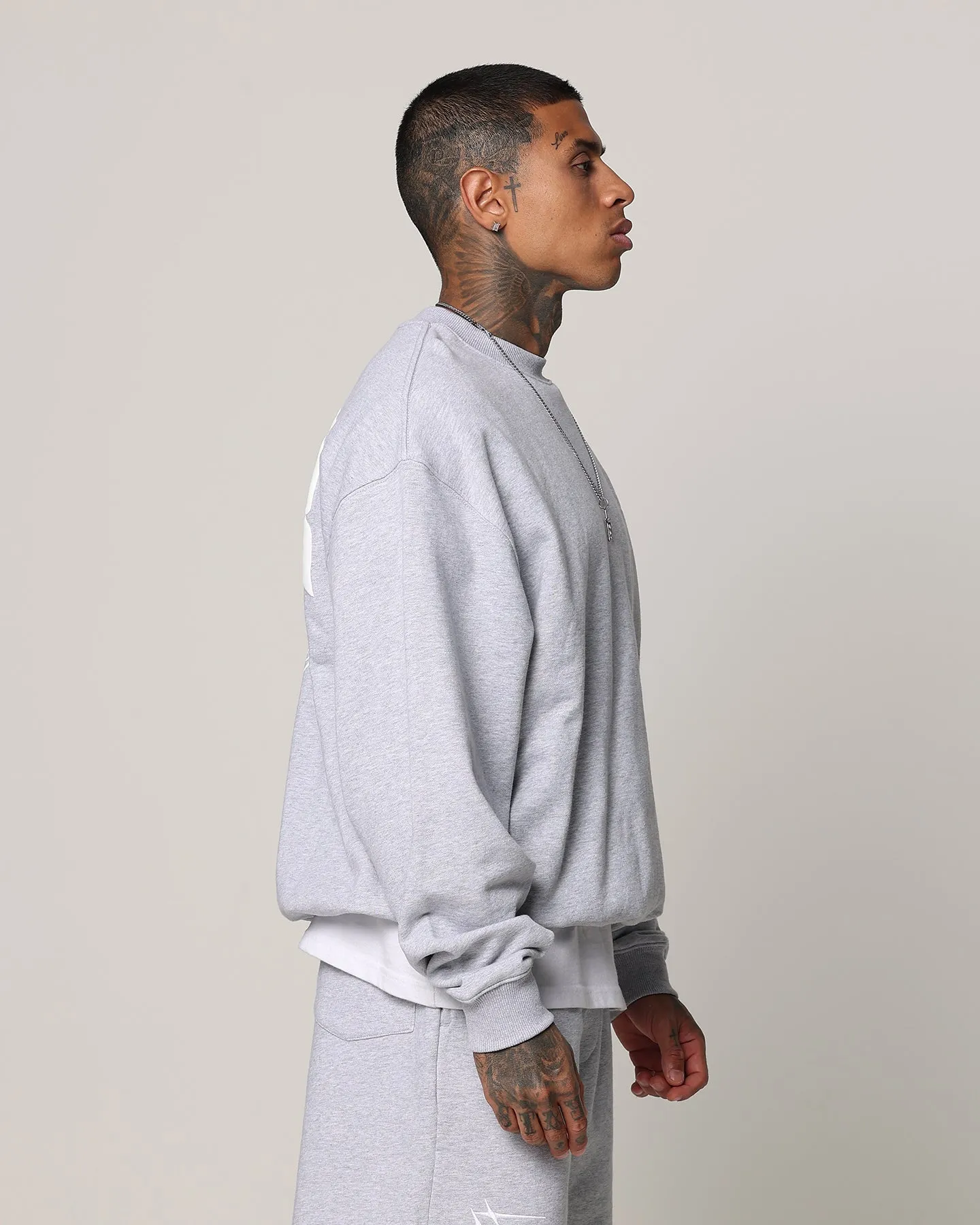 Loiter Essential Spire Crewneck Grey Marle